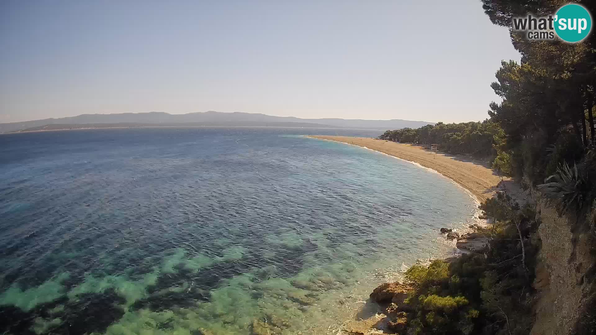 Webcam Zlatni Rat Bol – Liveblick vom berühmten Strand auf Brač