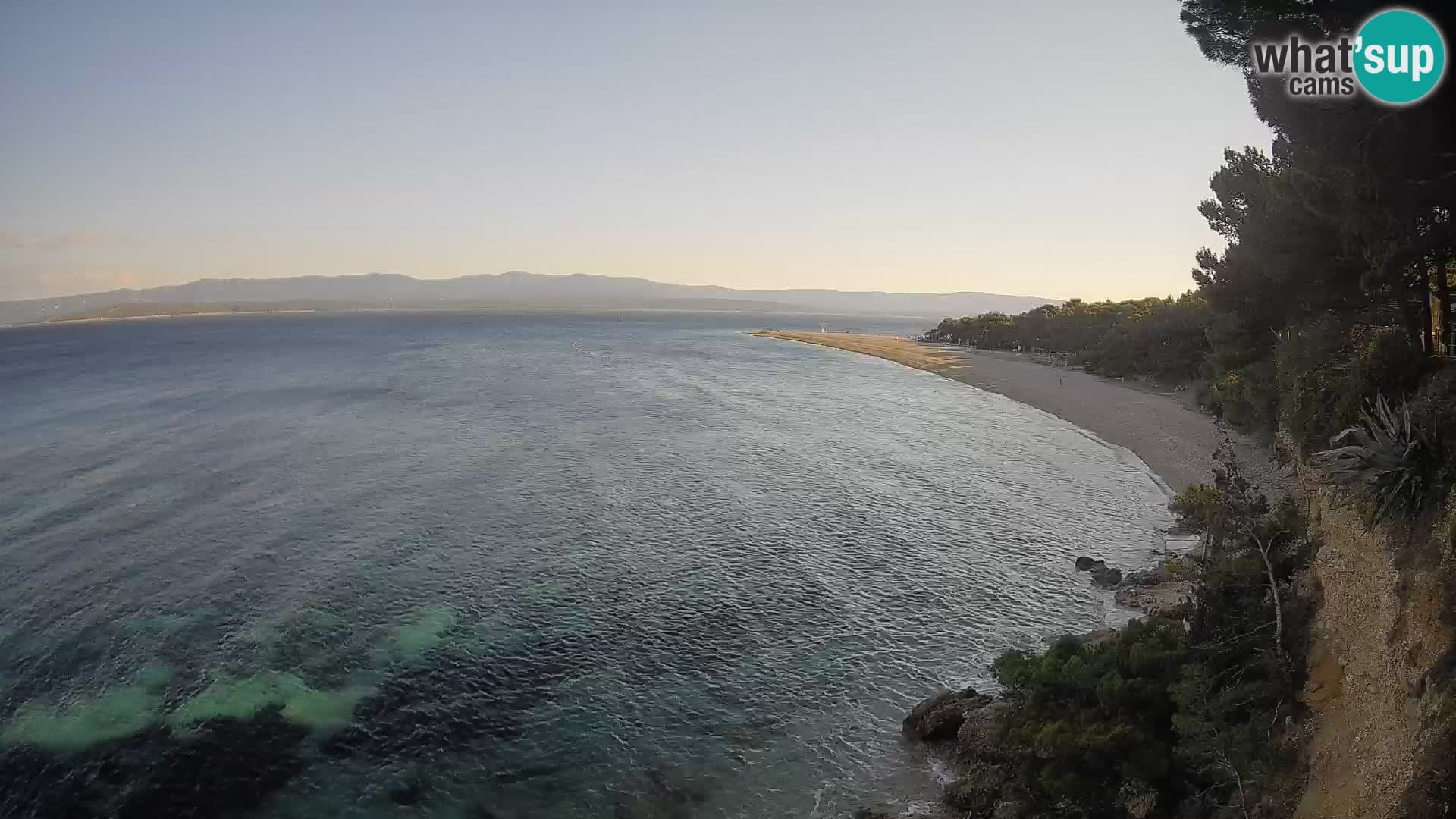 Webcam Zlatni Rat Bol – Liveblick vom berühmten Strand auf Brač