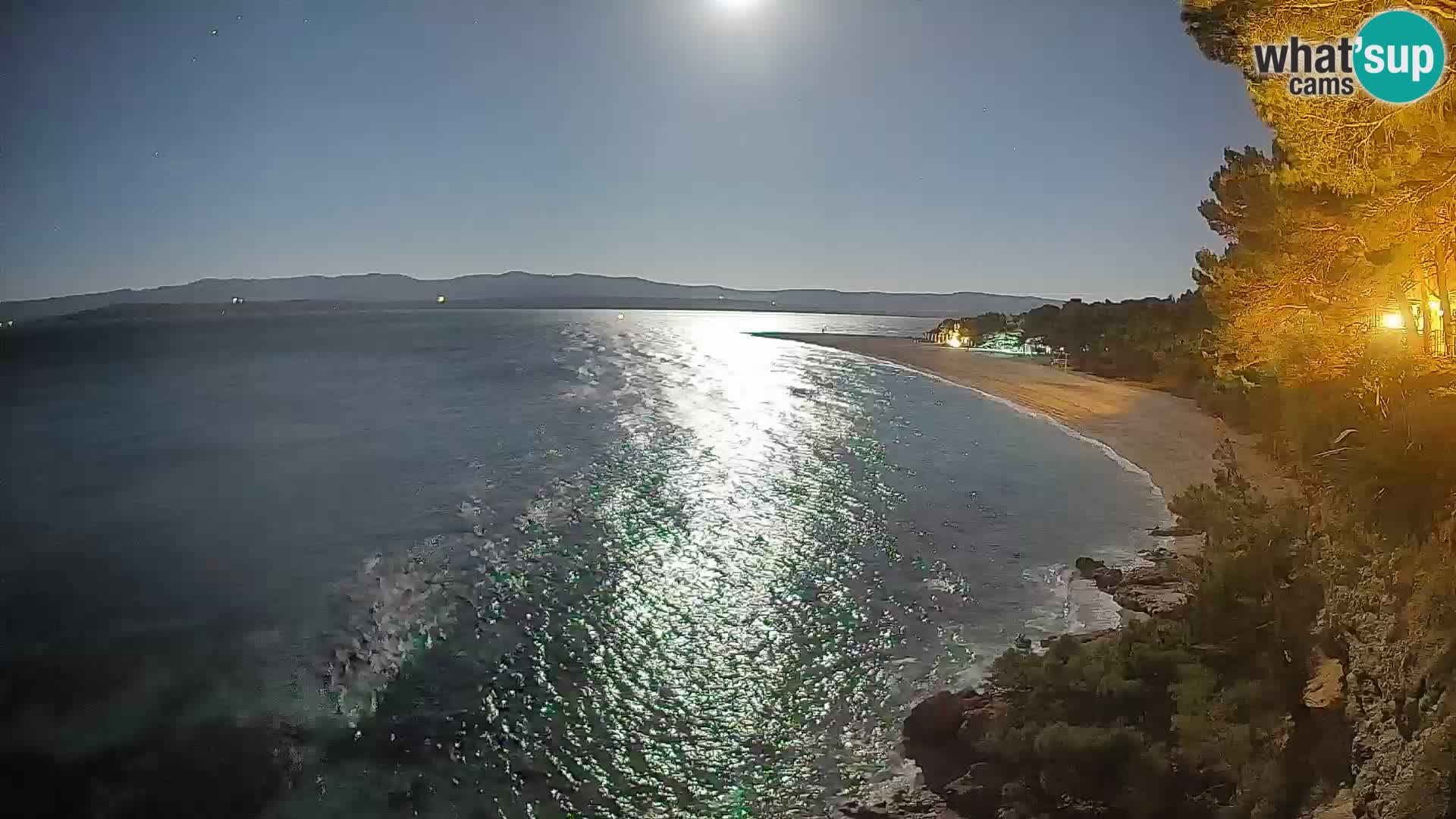 Webcam Bol Zlatni Rat – Vista en vivo desde la isla de Brač