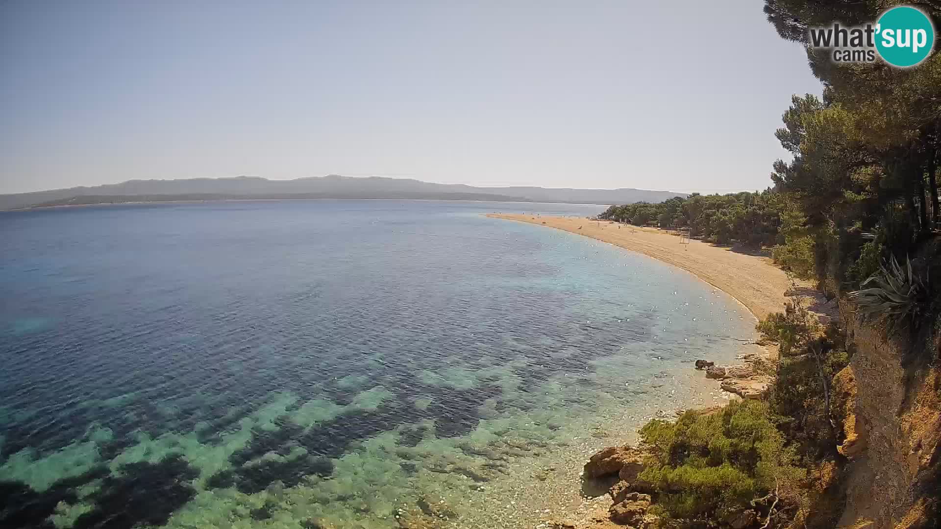 Web kamera Bol Zlatni Rat – Pogled uživo s otoka Brača