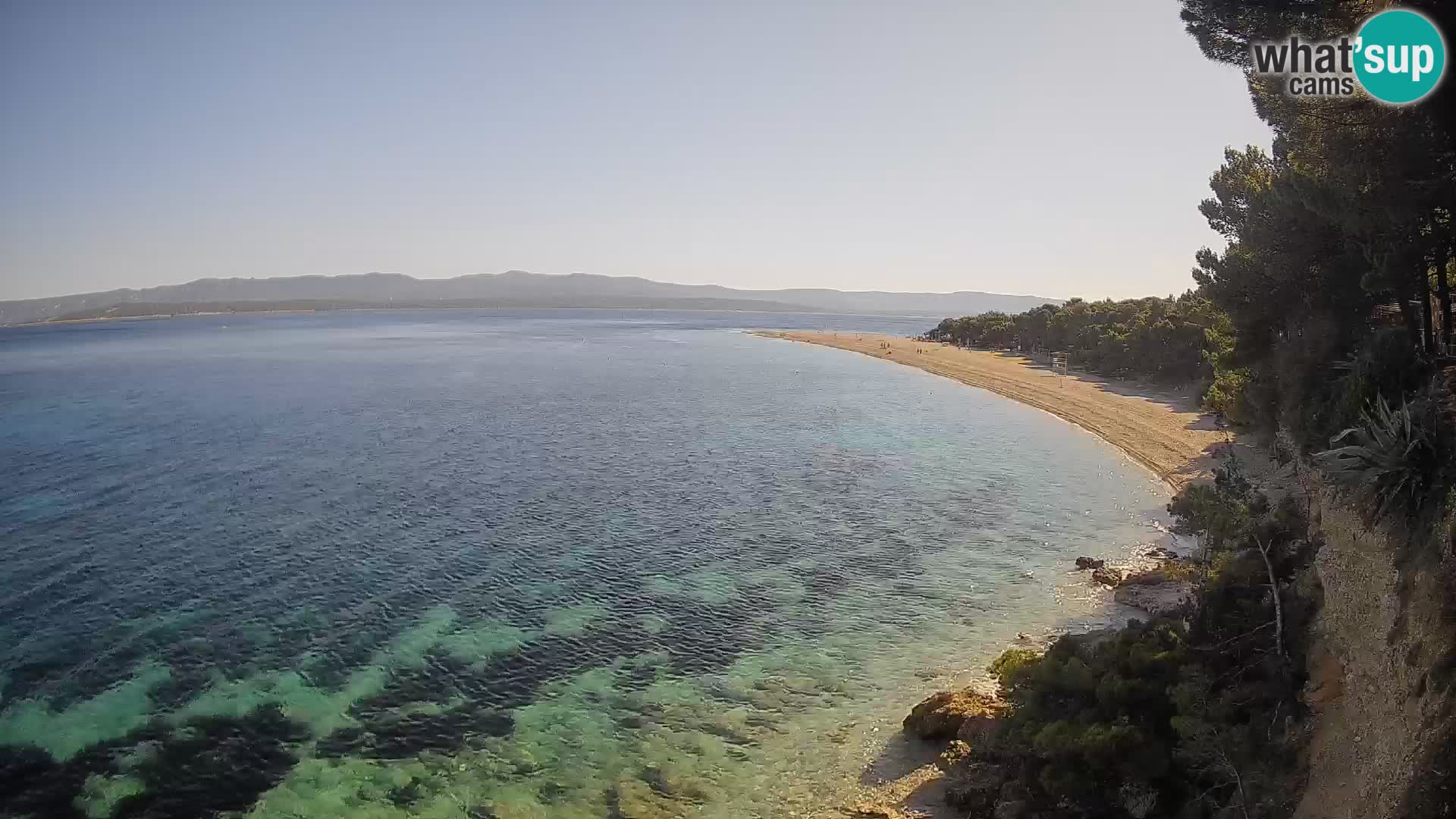 Webcam Bol Zlatni Rat – Vista en vivo desde la isla de Brač