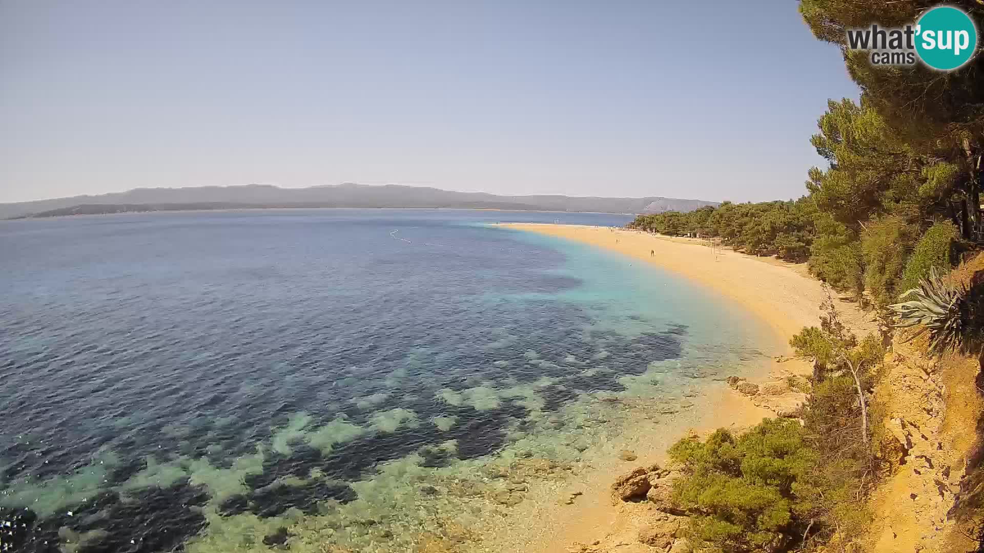 Webcam Bol Zlatni Rat – Vista en vivo desde la isla de Brač