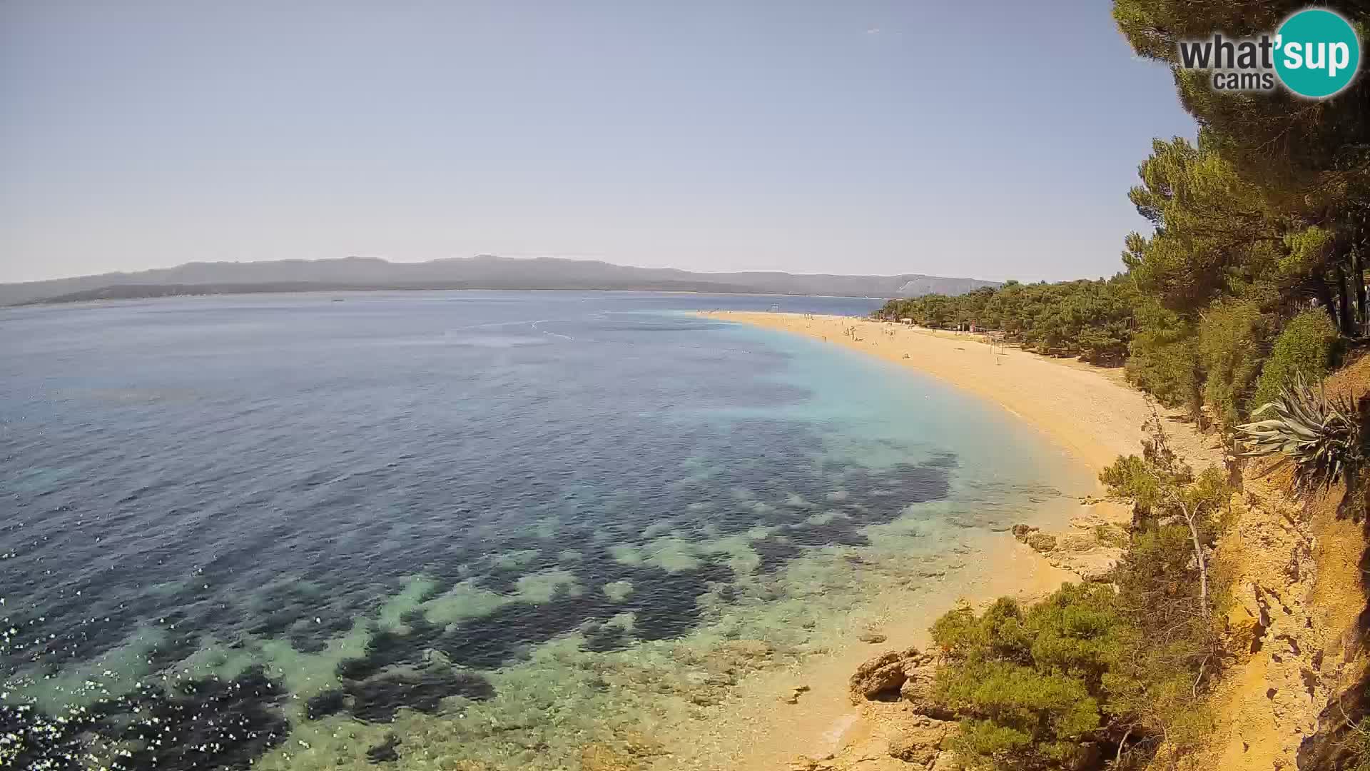 Spletna kamera Bol Zlatni Rat – Pogled v živo z otoka Brač