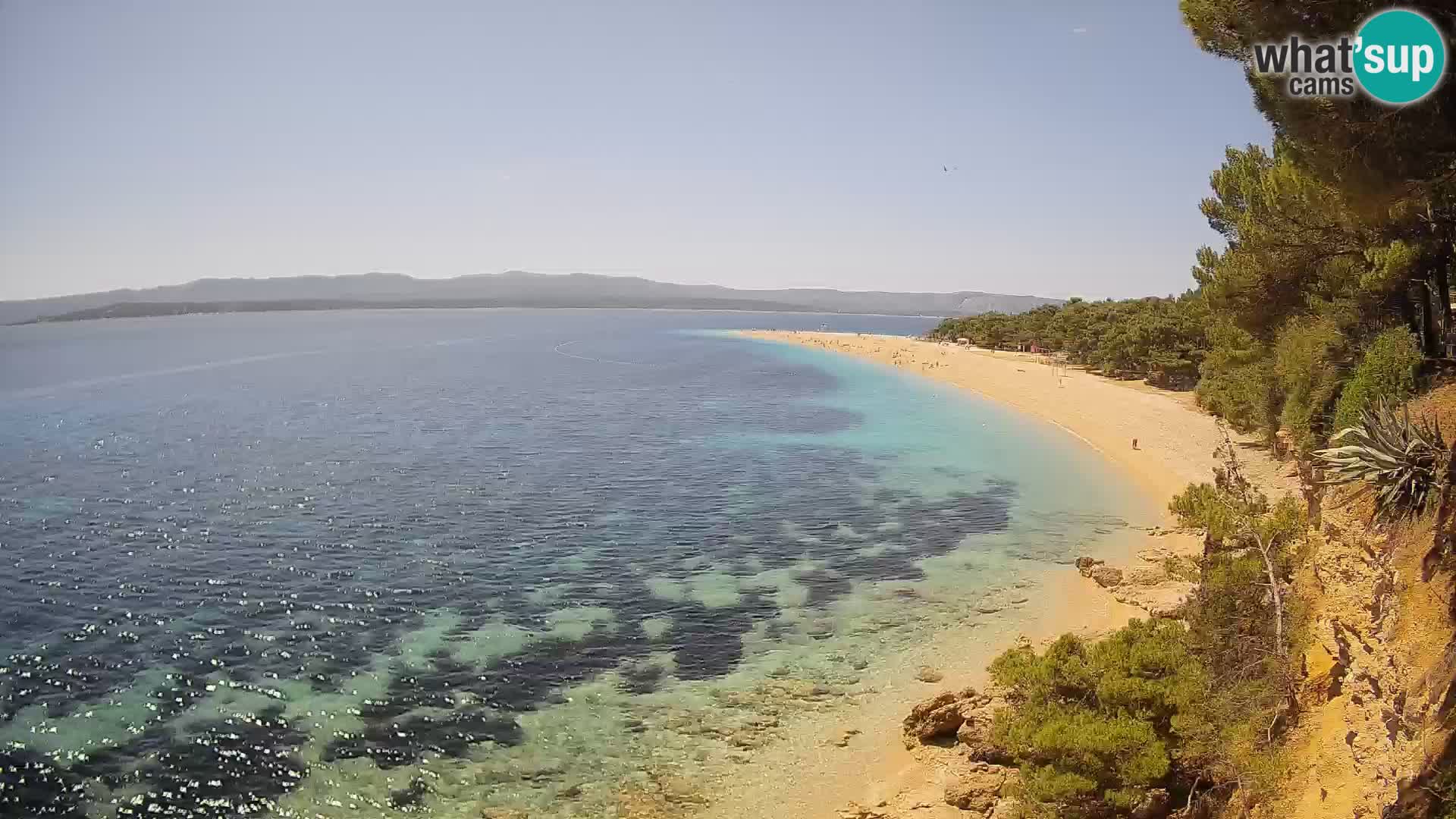 Webcam Bol Zlatni Rat – Vista en vivo desde la isla de Brač