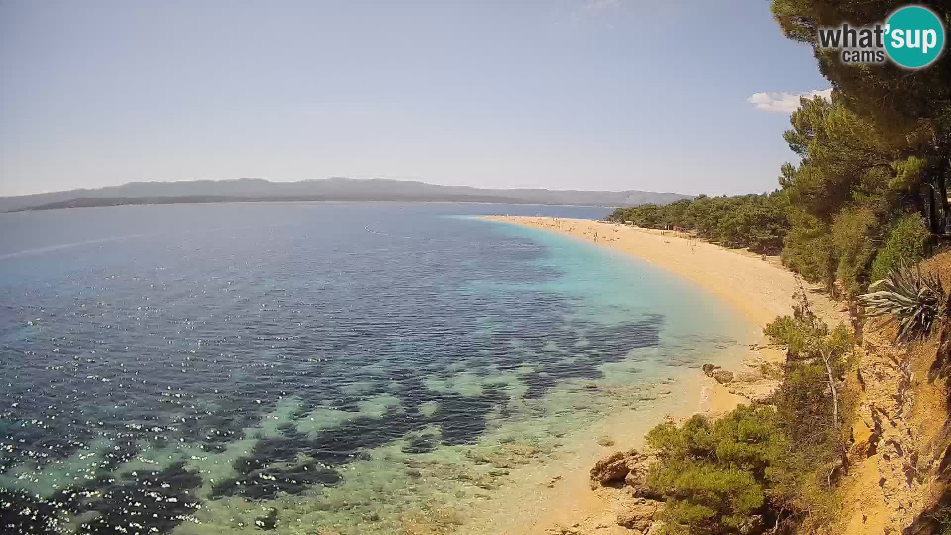 Webcam Zlatni Rat Bol – Liveblick vom berühmten Strand auf Brač