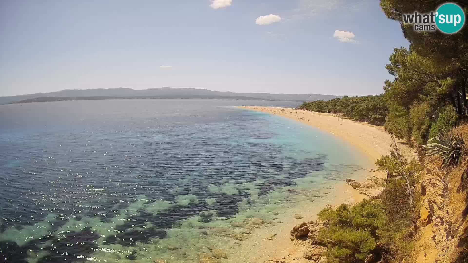 Webcam Bol Zlatni Rat – Vista en vivo desde la isla de Brač