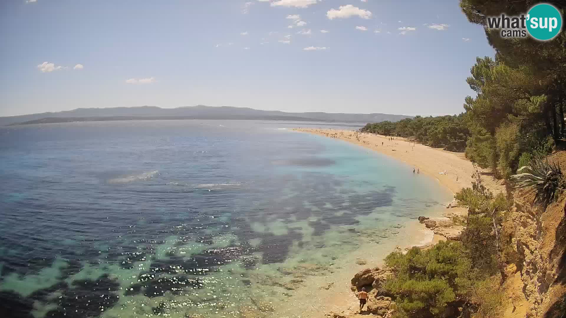 Spletna kamera Bol Zlatni Rat – Pogled v živo z otoka Brač