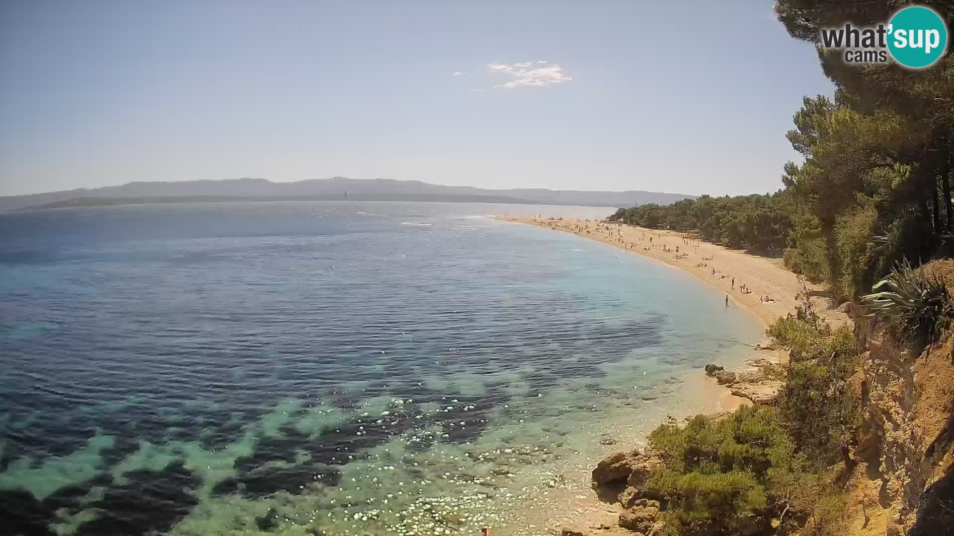 Webcam Bol Zlatni Rat – Vista en vivo desde la isla de Brač