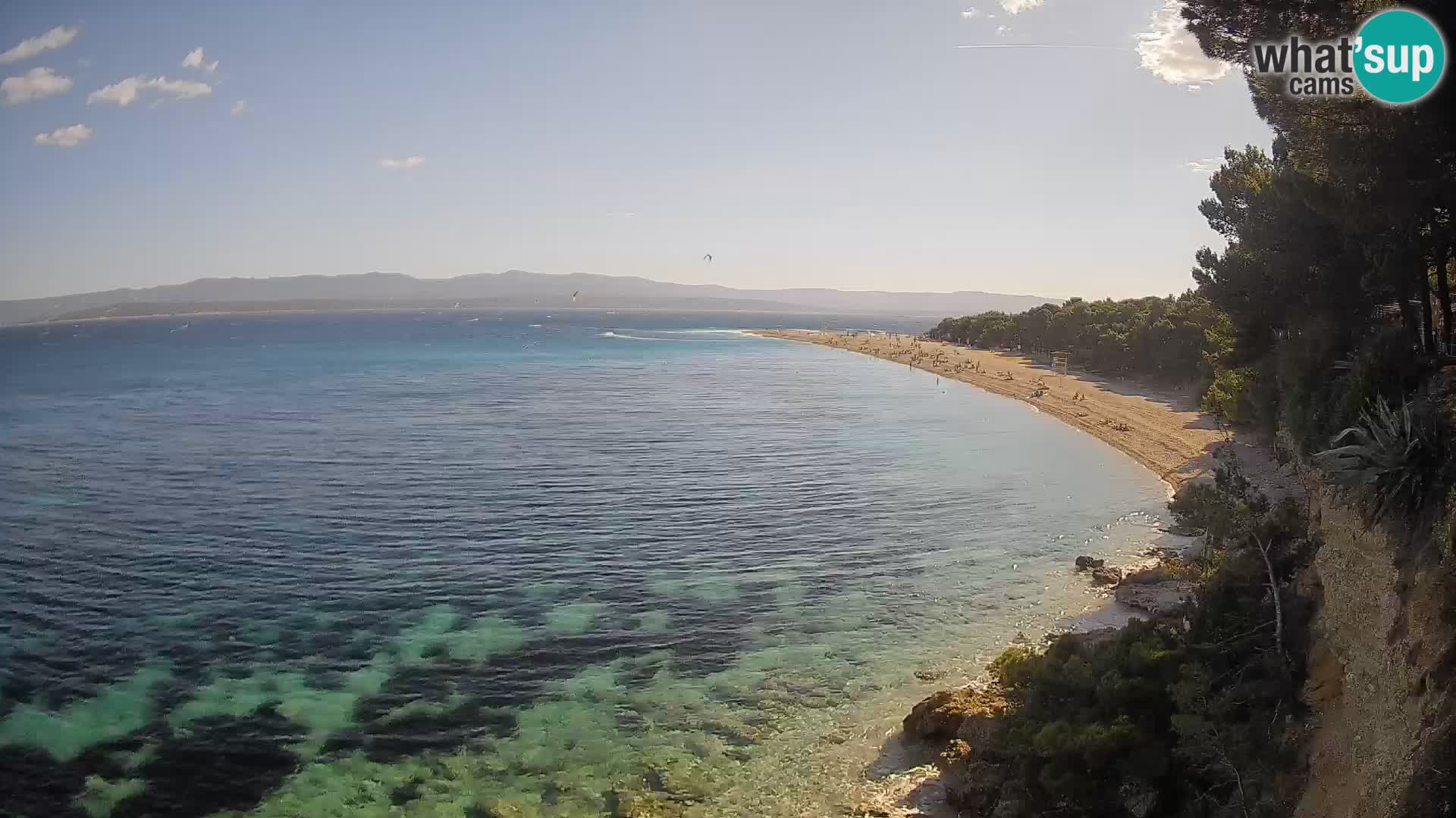 Webcam Bol Zlatni Rat – Vista en vivo desde la isla de Brač