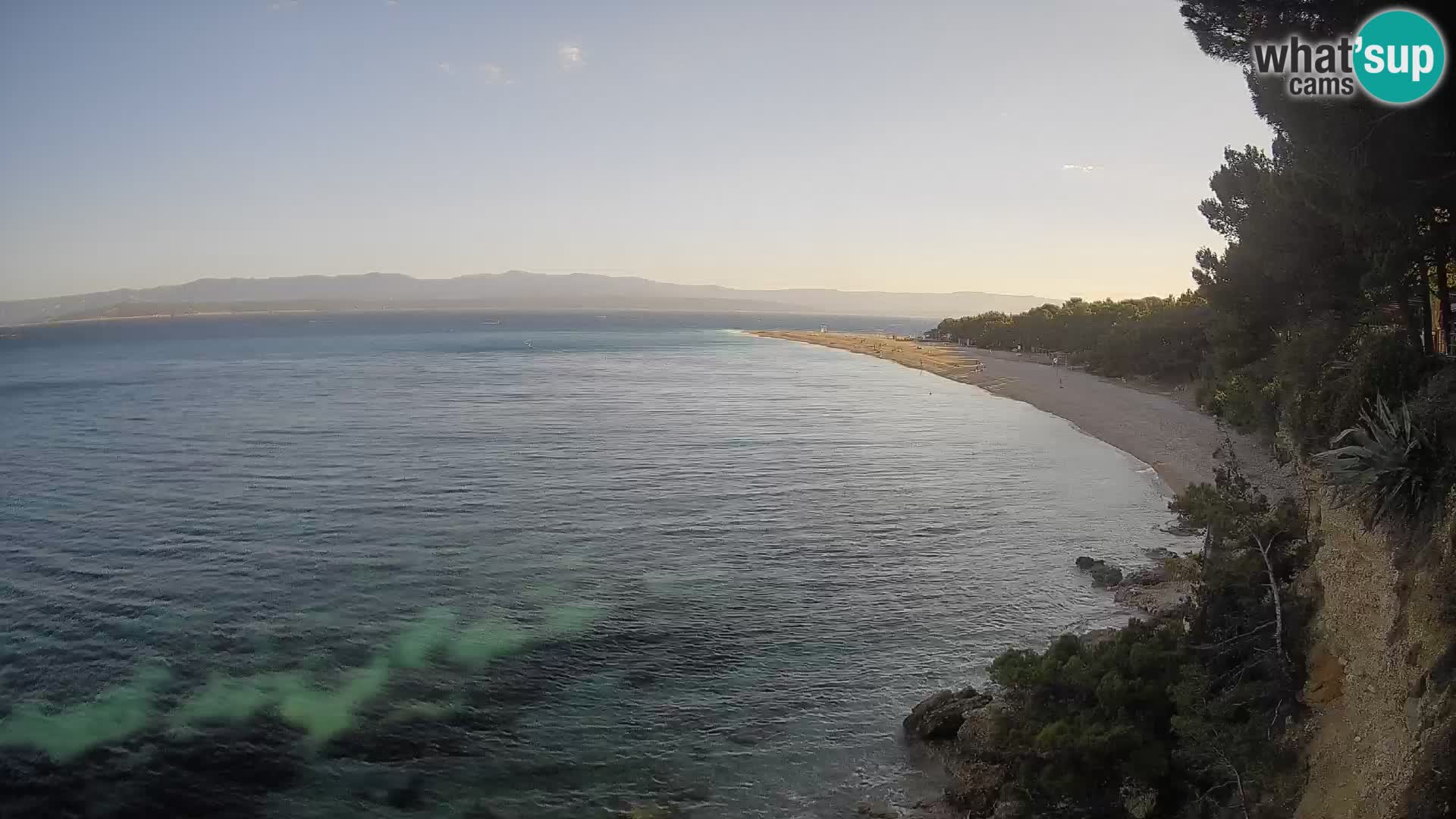 Webcam Zlatni Rat Bol – Liveblick vom berühmten Strand auf Brač