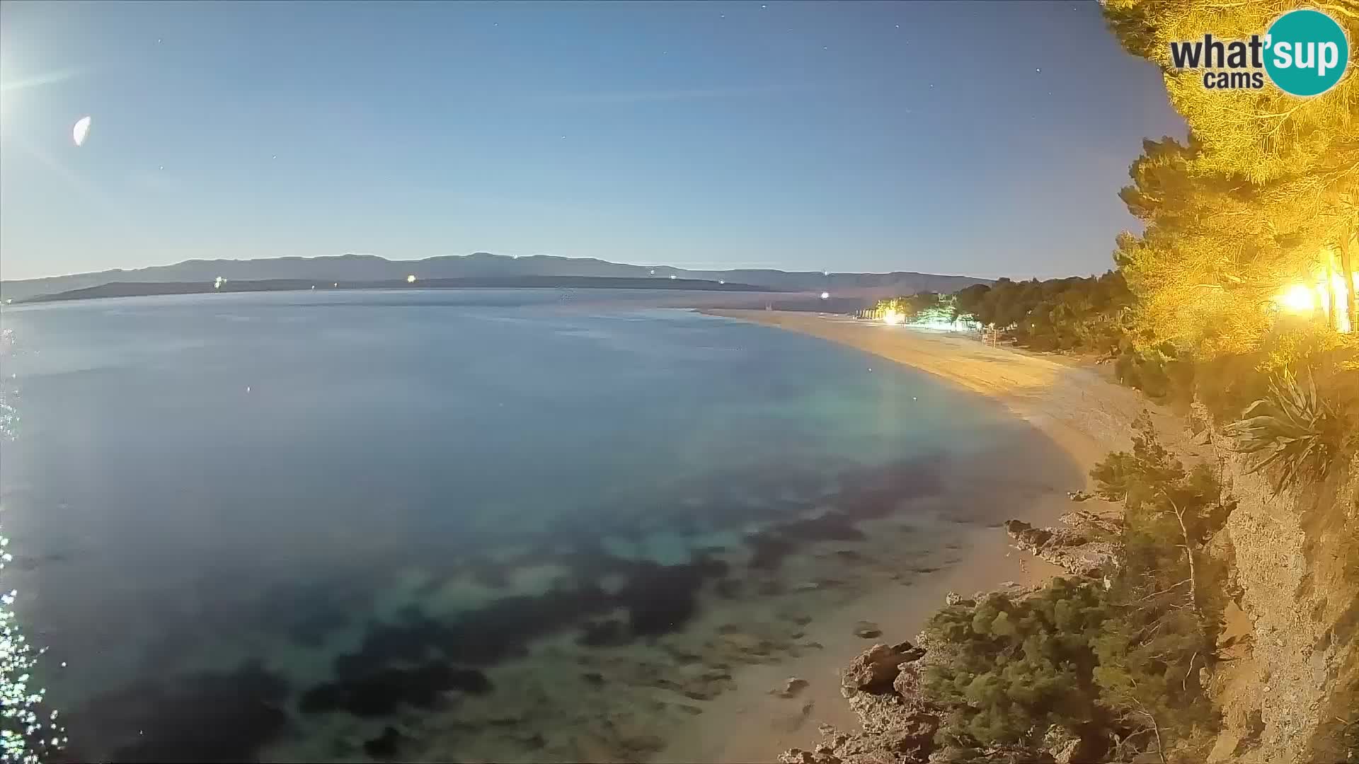 Webcam Zlatni Rat Bol – Liveblick vom berühmten Strand auf Brač