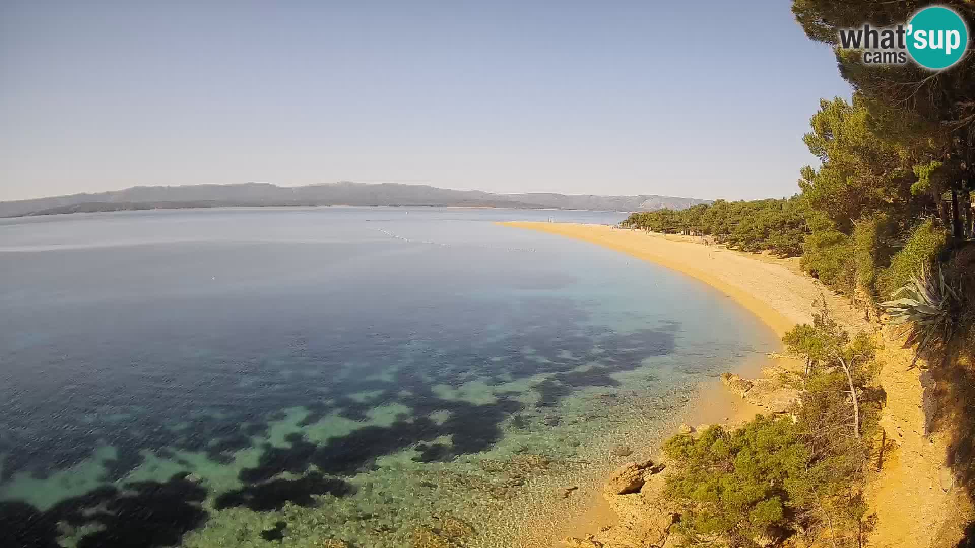 Webcam Bol Zlatni Rat – Vista en vivo desde la isla de Brač