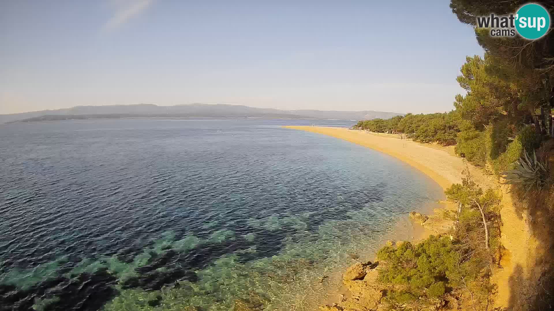 Webcam Zlatni Rat Bol – Liveblick vom berühmten Strand auf Brač