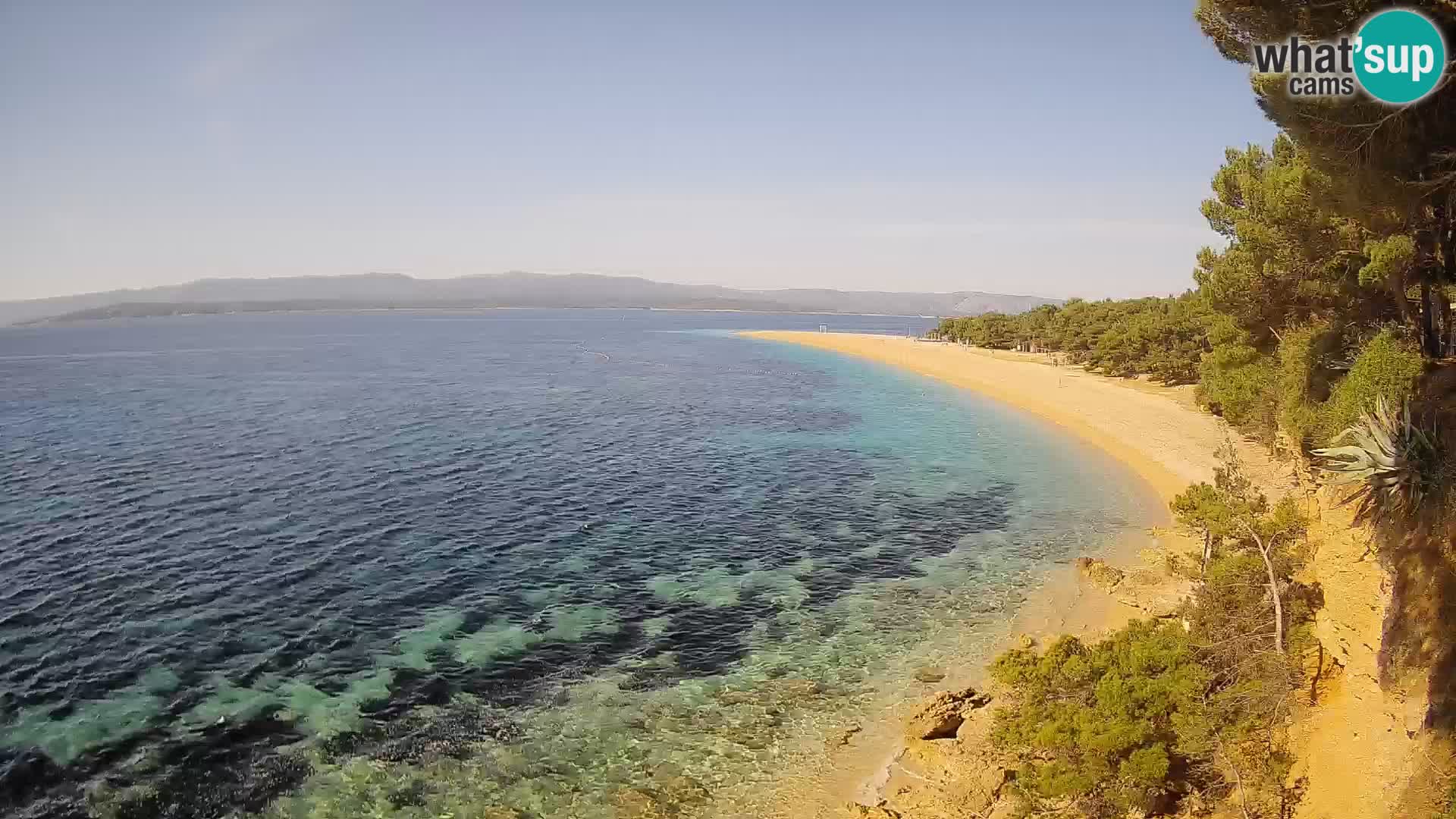 Web kamera Bol Zlatni Rat – Pogled uživo s otoka Brača
