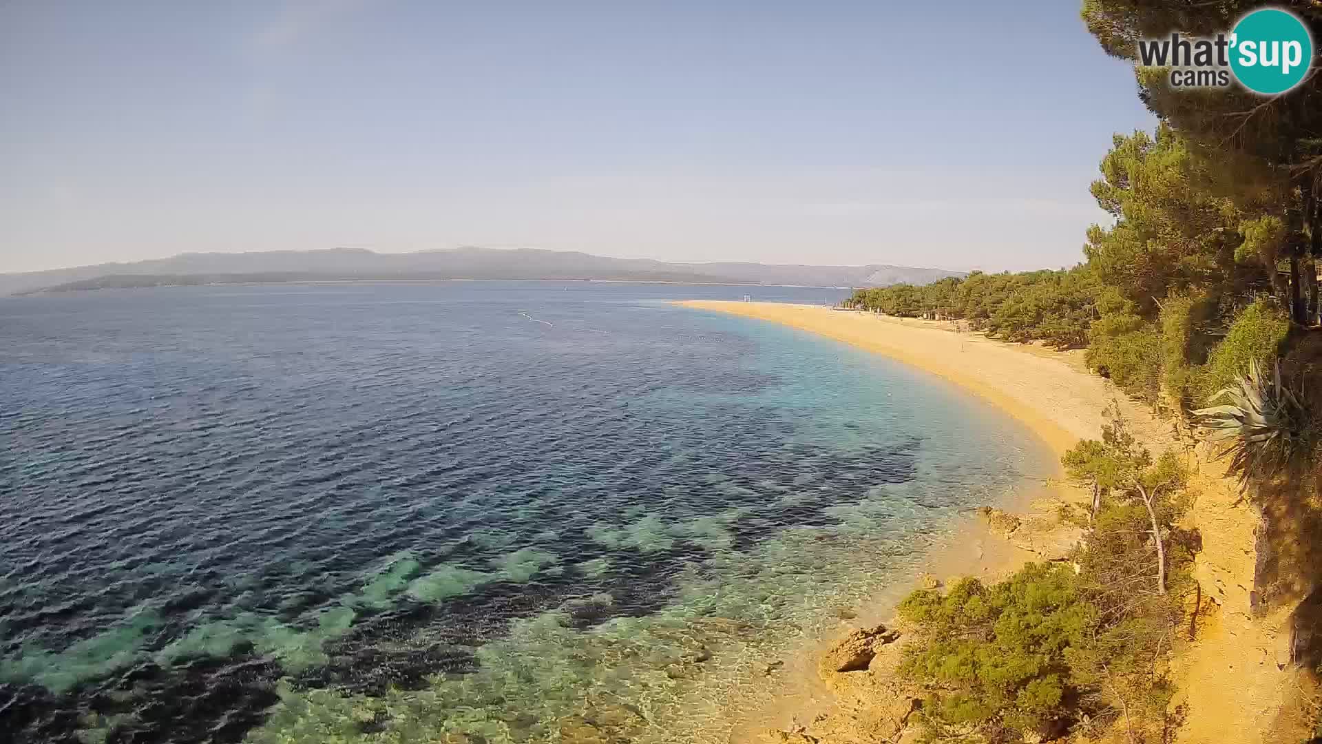 Web kamera Bol Zlatni Rat – Pogled uživo s otoka Brača