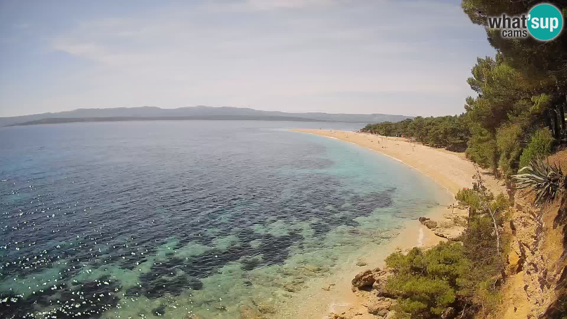 Web kamera Bol Zlatni Rat – Pogled uživo s otoka Brača