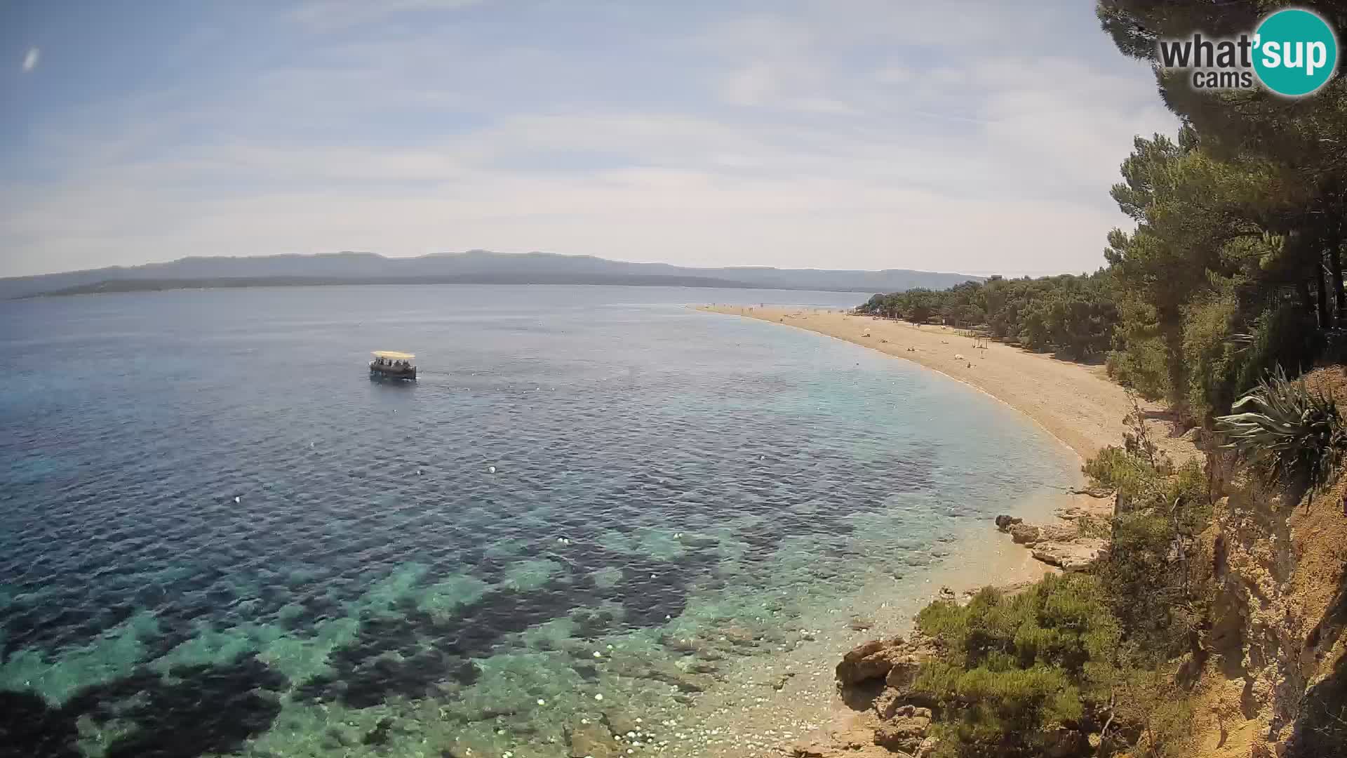 Webcam Zlatni Rat Bol – Liveblick vom berühmten Strand auf Brač
