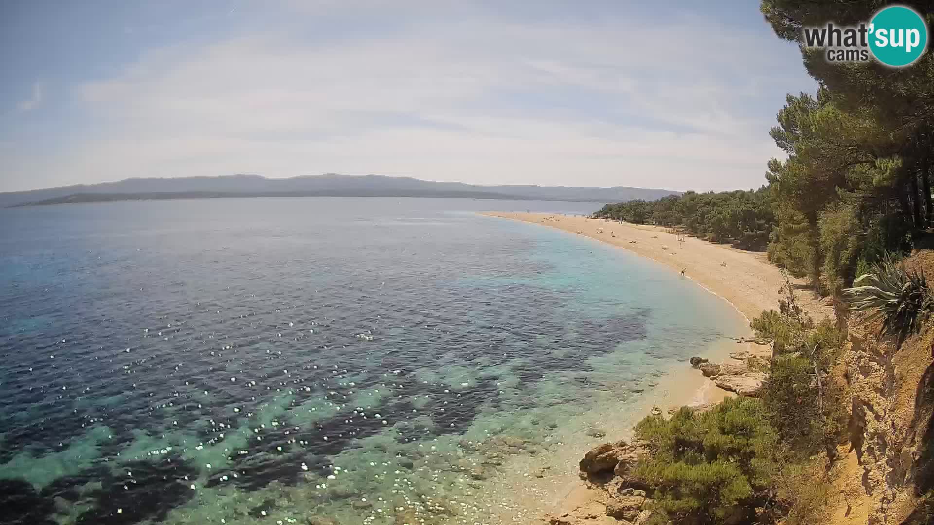 Webcam Bol Zlatni Rat – Vista en vivo desde la isla de Brač