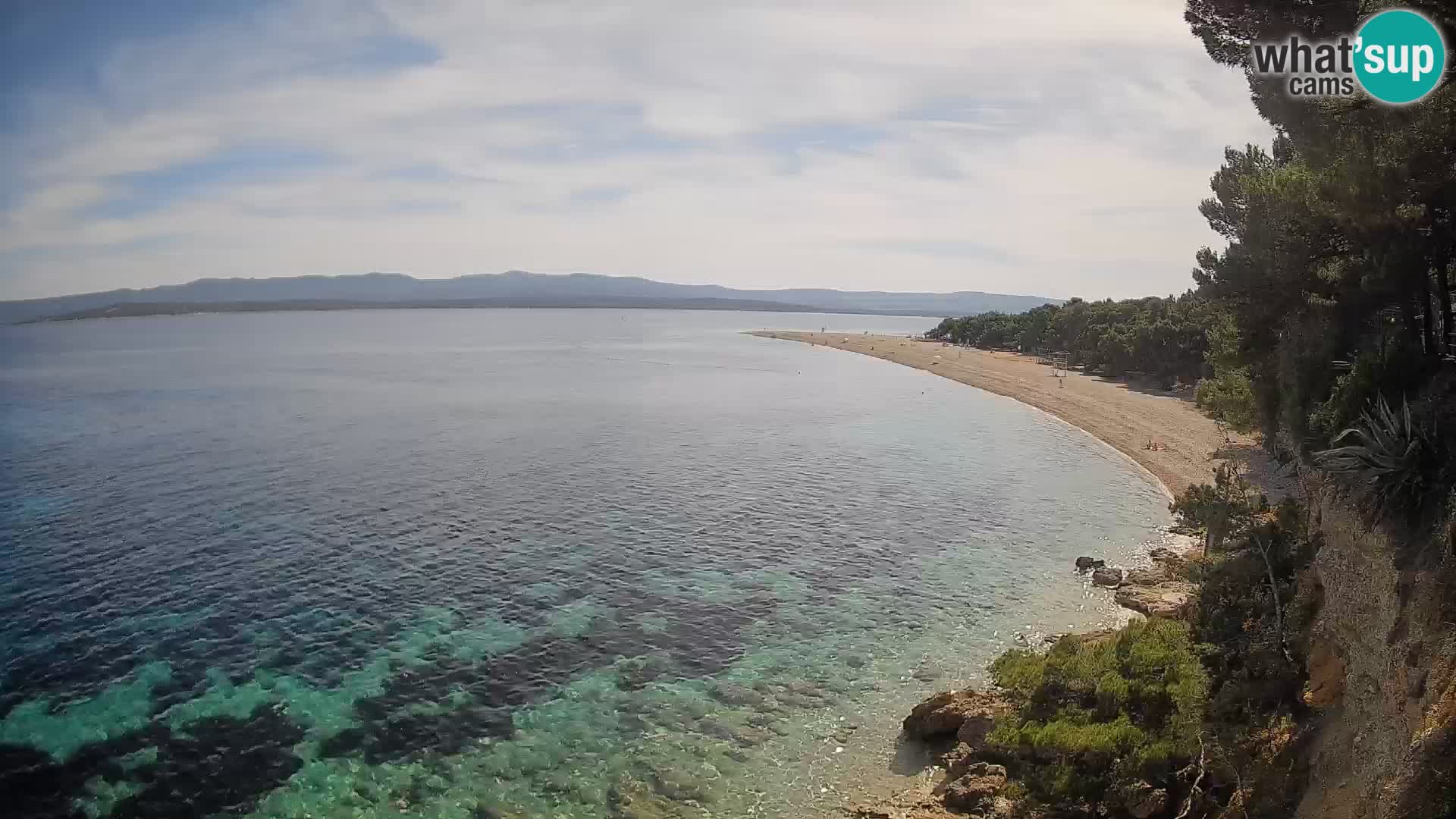 Web kamera Bol Zlatni Rat – Pogled uživo s otoka Brača