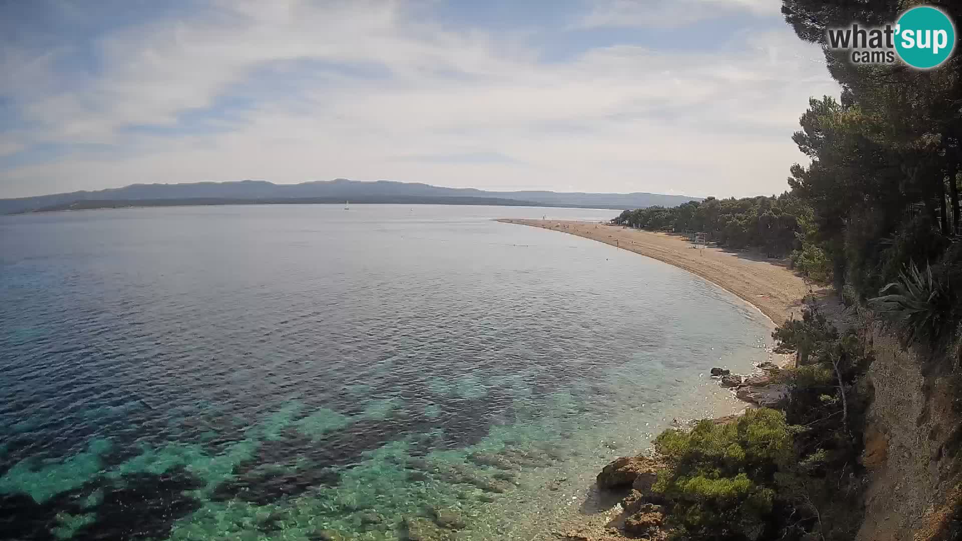 Webcam Zlatni Rat Bol – Liveblick vom berühmten Strand auf Brač