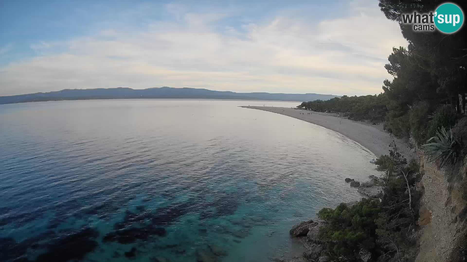 Webcam Zlatni Rat Bol – Liveblick vom berühmten Strand auf Brač