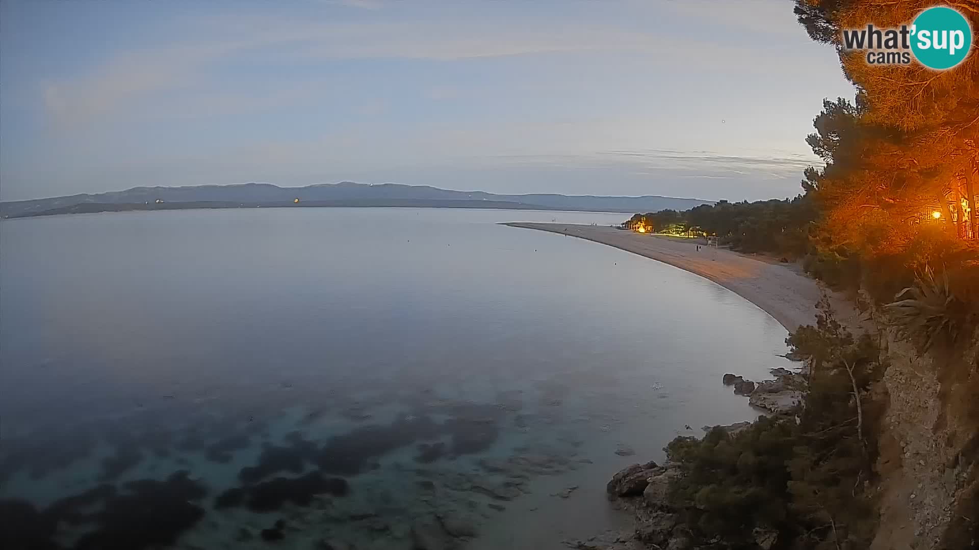 Webcam Bol Zlatni Rat – Vista en vivo desde la isla de Brač
