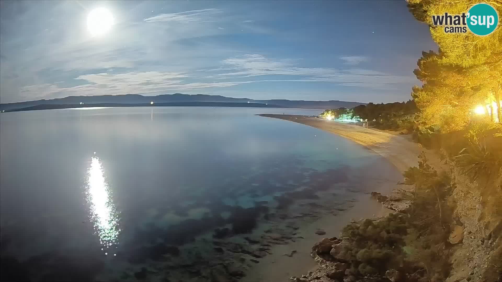 Webcam Bol Zlatni Rat – Vista en vivo desde la isla de Brač