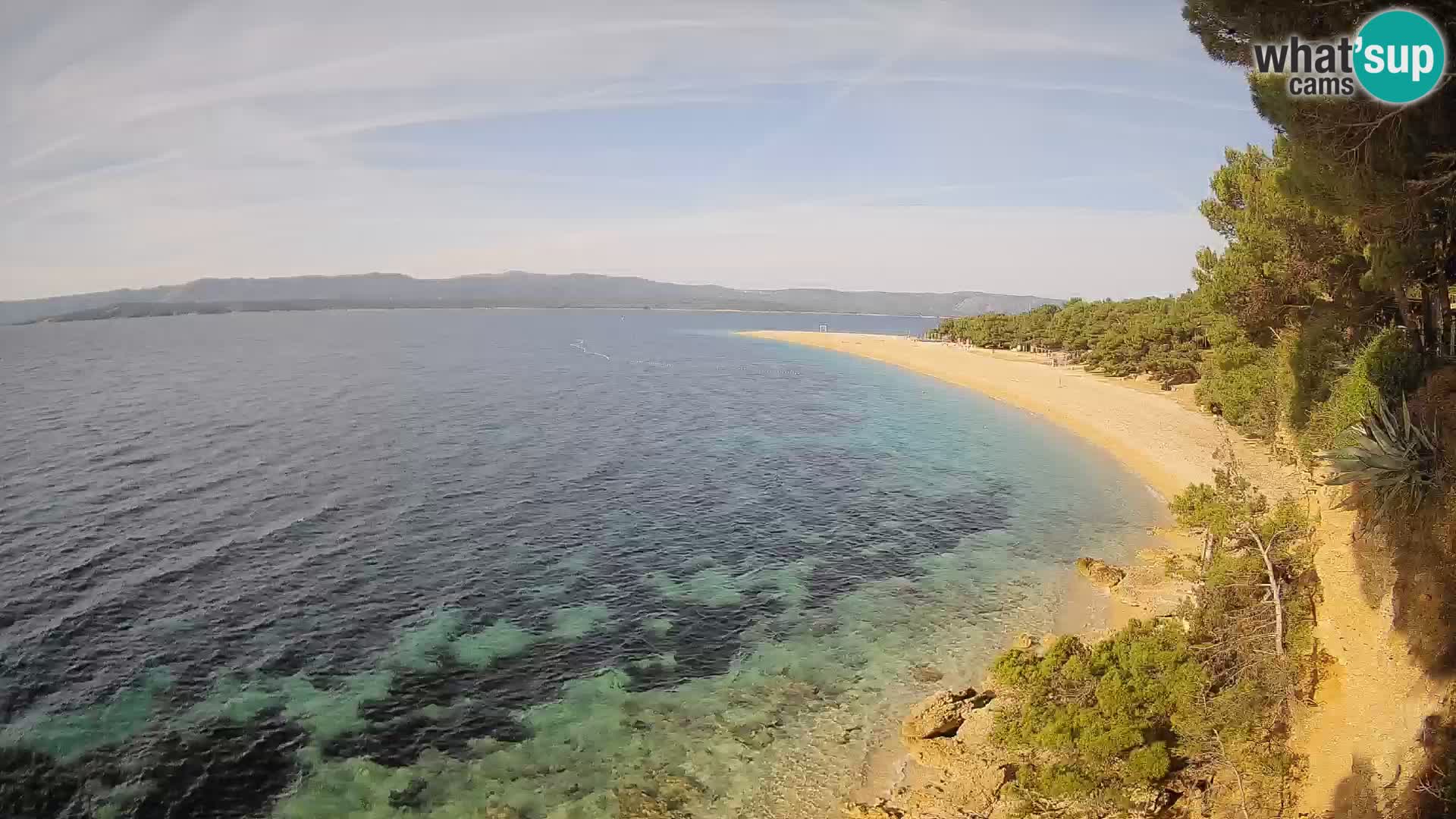 Web kamera Bol Zlatni Rat – Pogled uživo s otoka Brača
