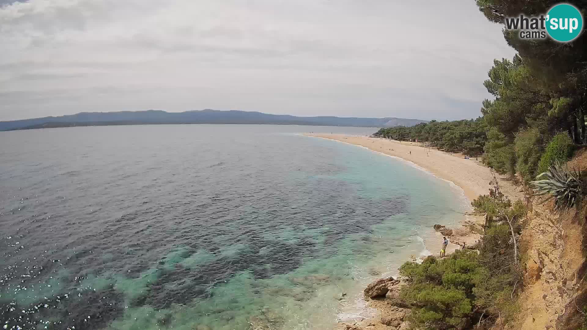 Webcam Bol Zlatni Rat – Vista en vivo desde la isla de Brač