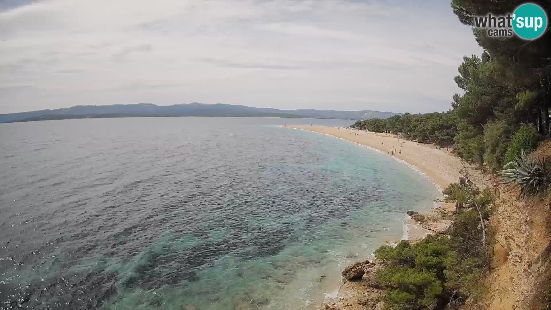 Webcam Bol Zlatni Rat – Vista en vivo desde la isla de Brač
