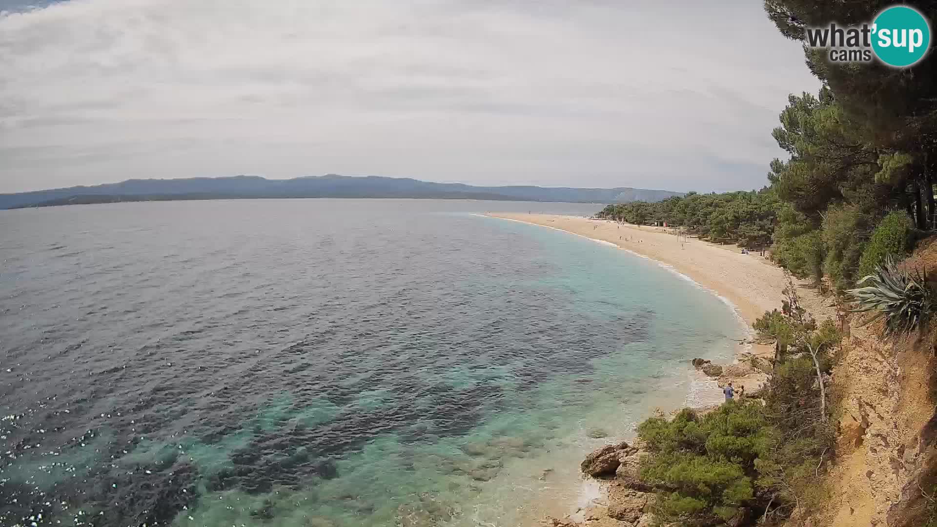 Web kamera Bol Zlatni Rat – Pogled uživo s otoka Brača