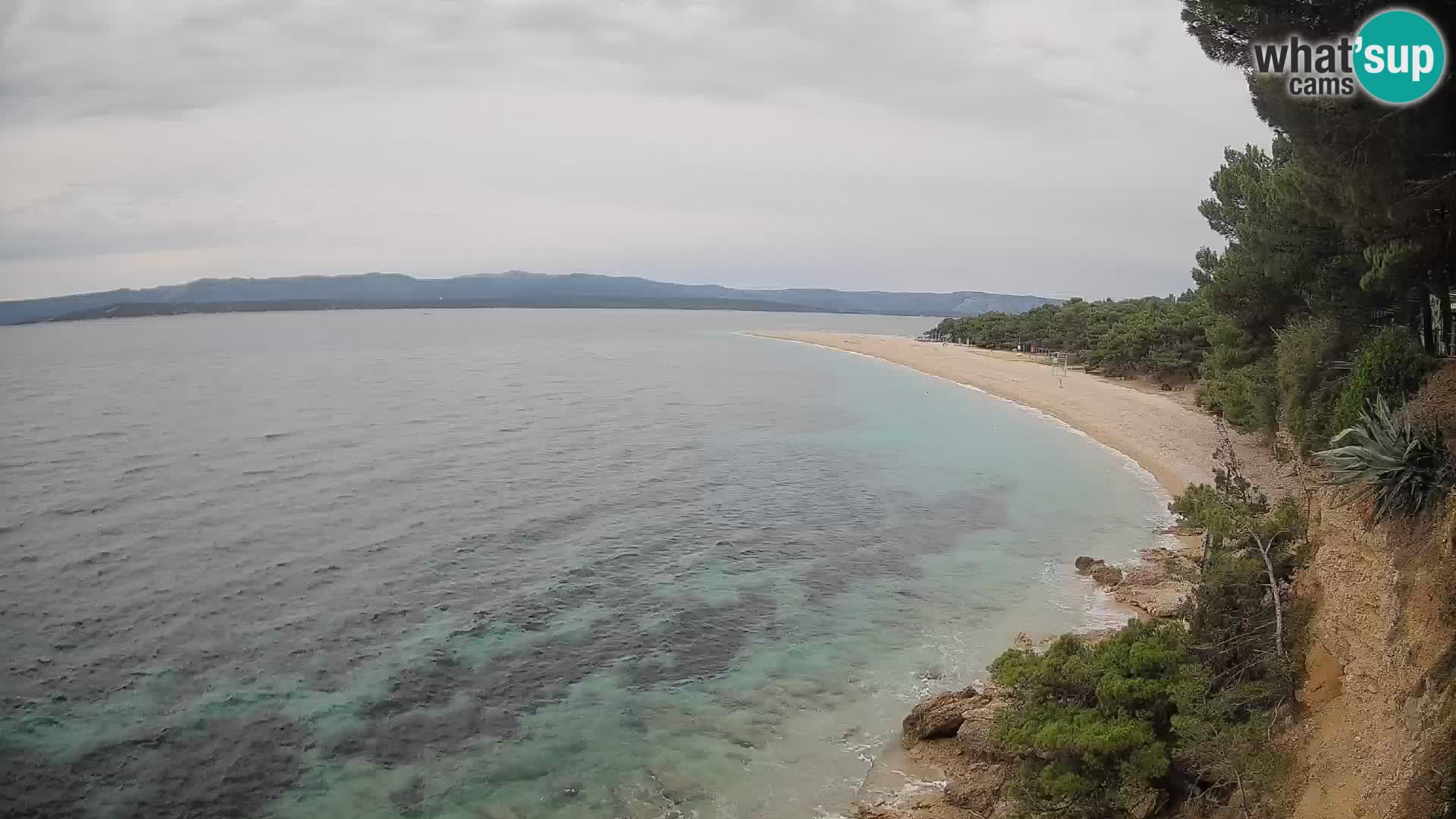 Webcam Bol Zlatni Rat – Vista en vivo desde la isla de Brač