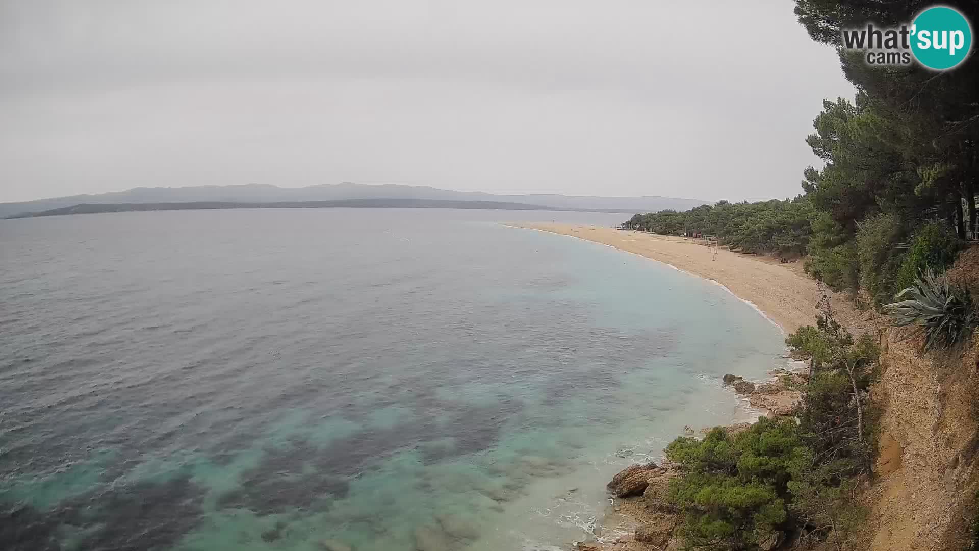 Webcam Zlatni Rat Bol – Liveblick vom berühmten Strand auf Brač