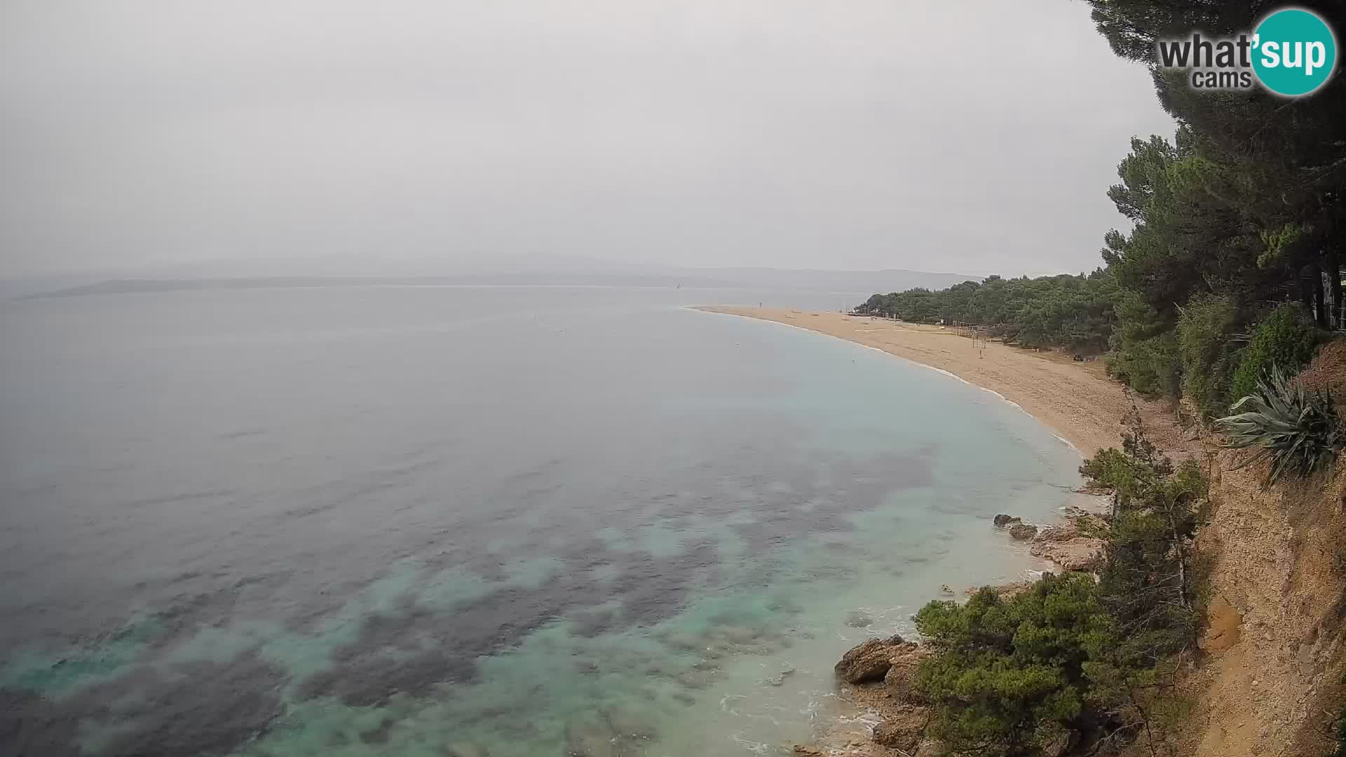 Webcam Bol Zlatni Rat – Vista en vivo desde la isla de Brač