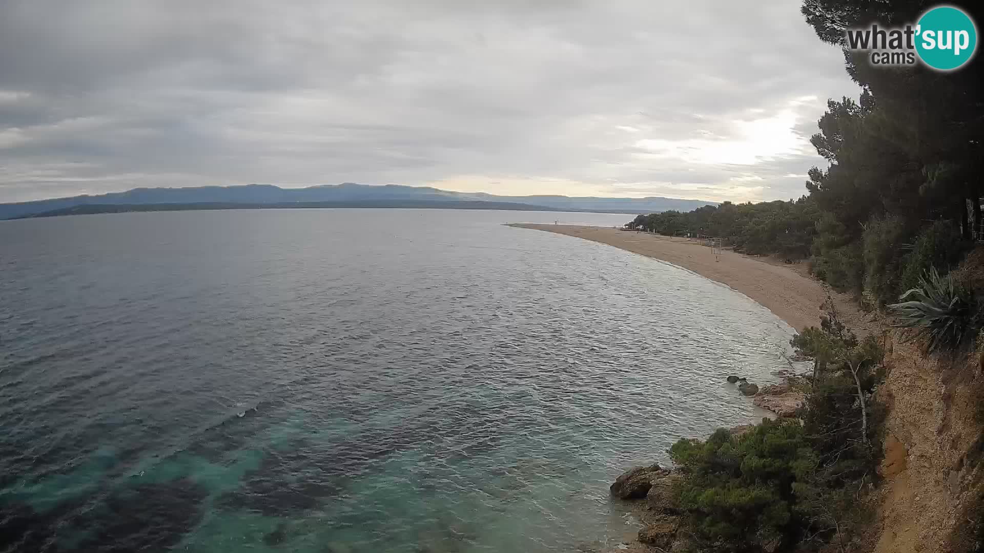 Webcam Zlatni Rat Bol – Liveblick vom berühmten Strand auf Brač
