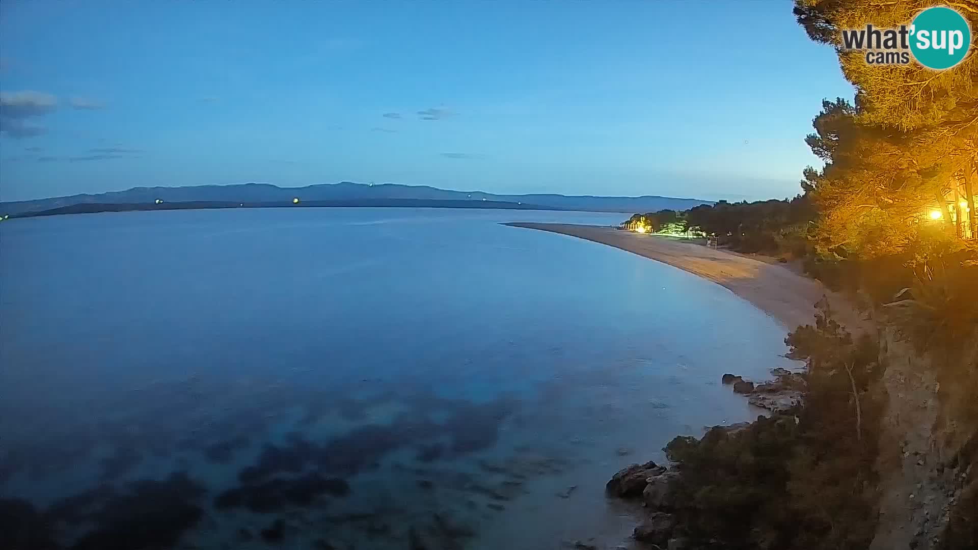 Webcam Zlatni Rat Bol – Liveblick vom berühmten Strand auf Brač