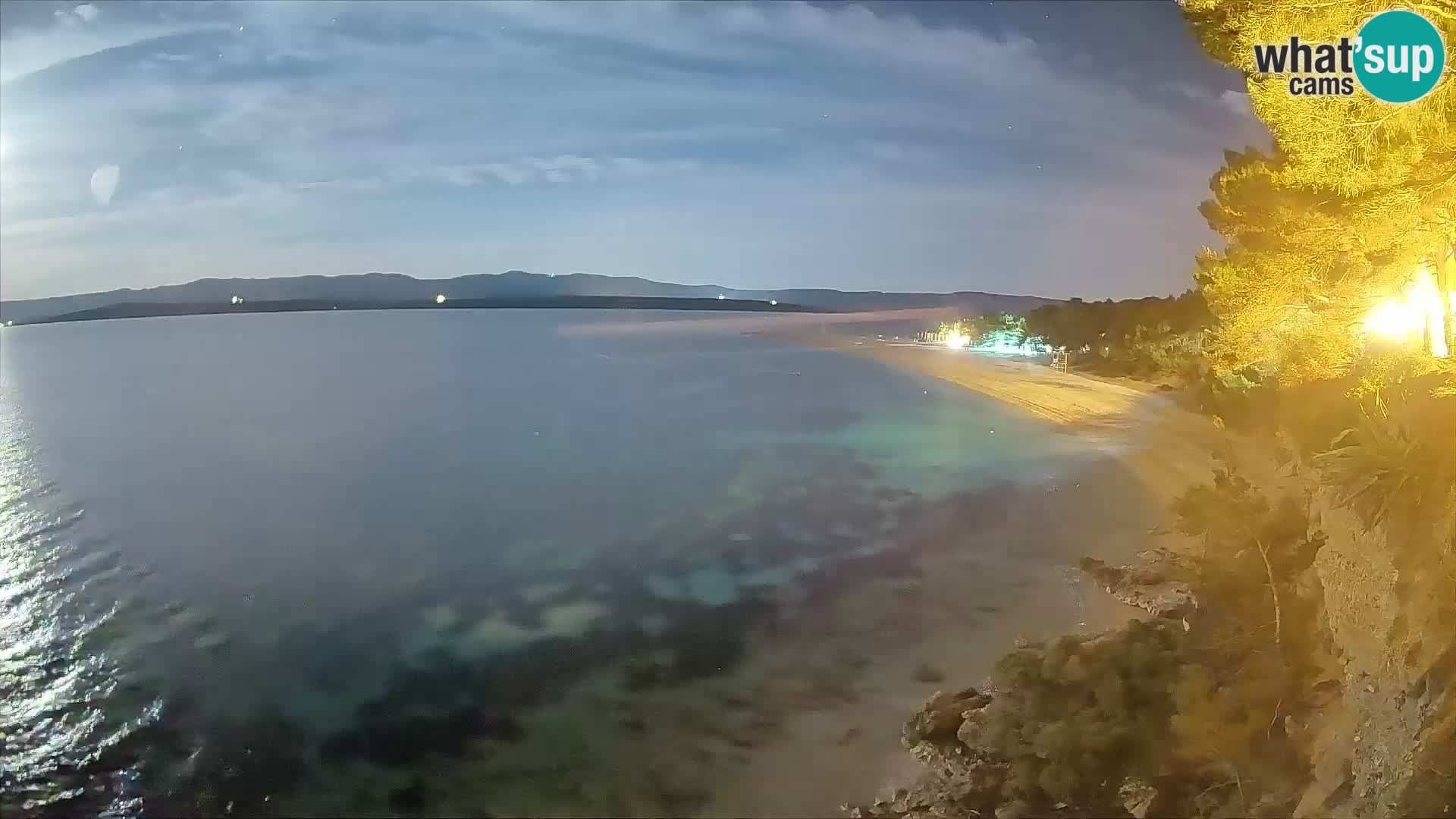 Webcam Bol Zlatni Rat – Vista en vivo desde la isla de Brač