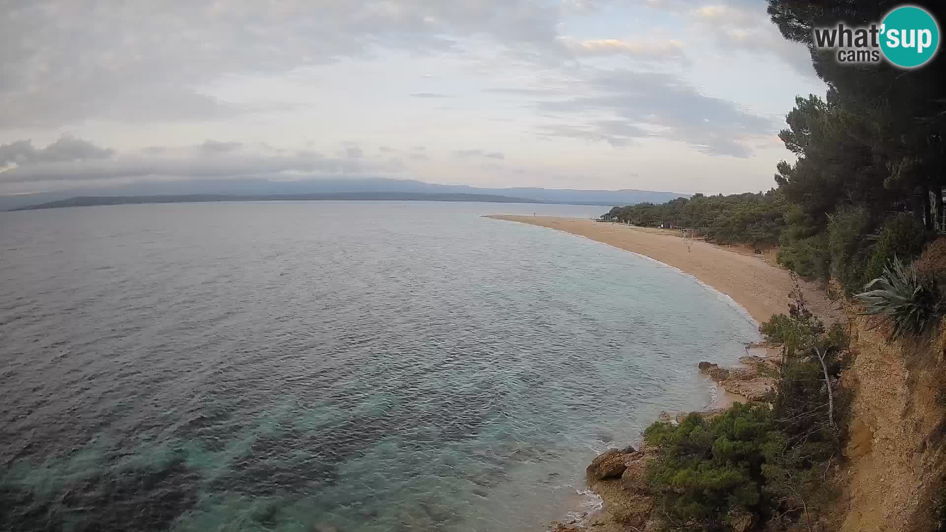 Webcam Bol Zlatni Rat – Vista en vivo desde la isla de Brač