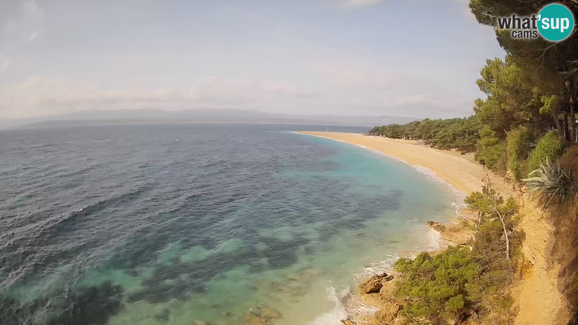 Webcam Bol Zlatni Rat – Vista en vivo desde la isla de Brač