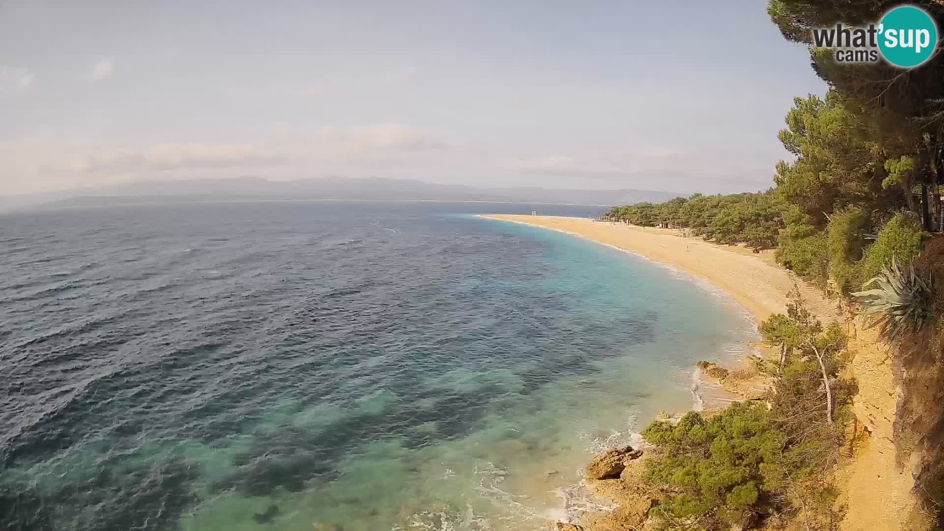 Webcam Zlatni Rat Bol – Liveblick vom berühmten Strand auf Brač
