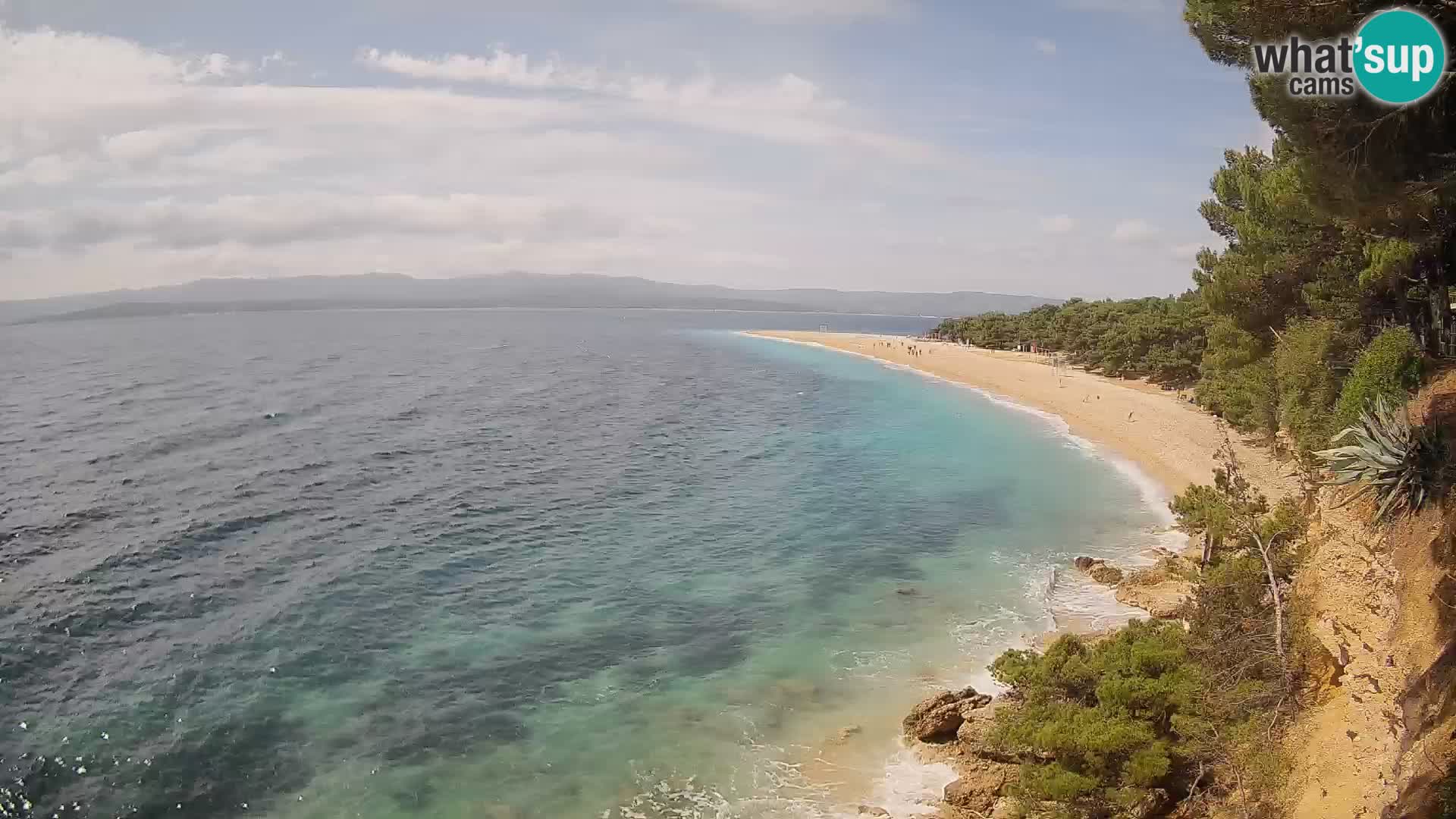 Webcam Bol Zlatni Rat – Vista en vivo desde la isla de Brač