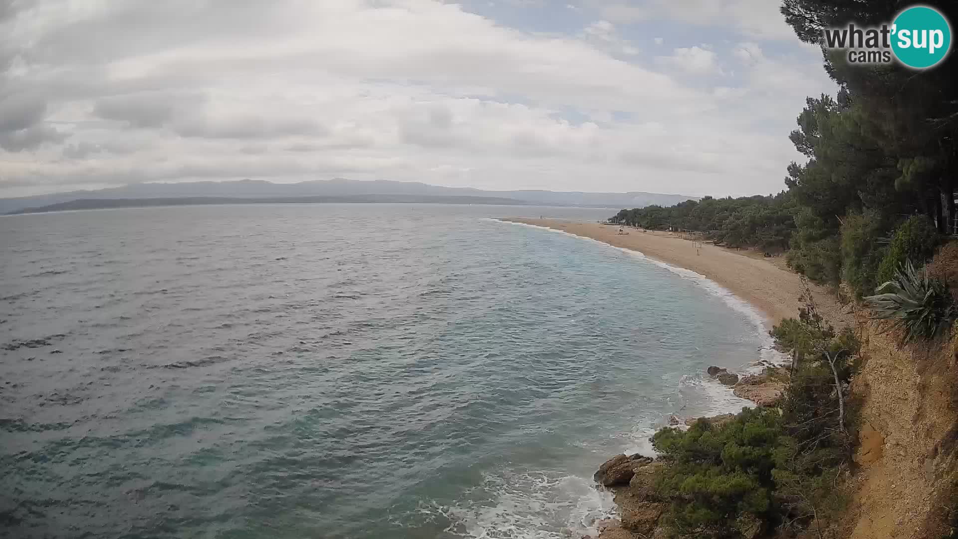 Webcam Bol Zlatni Rat – Vista en vivo desde la isla de Brač