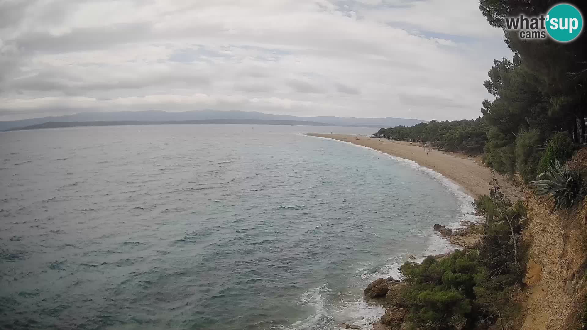 Webcam Zlatni Rat Bol – Liveblick vom berühmten Strand auf Brač