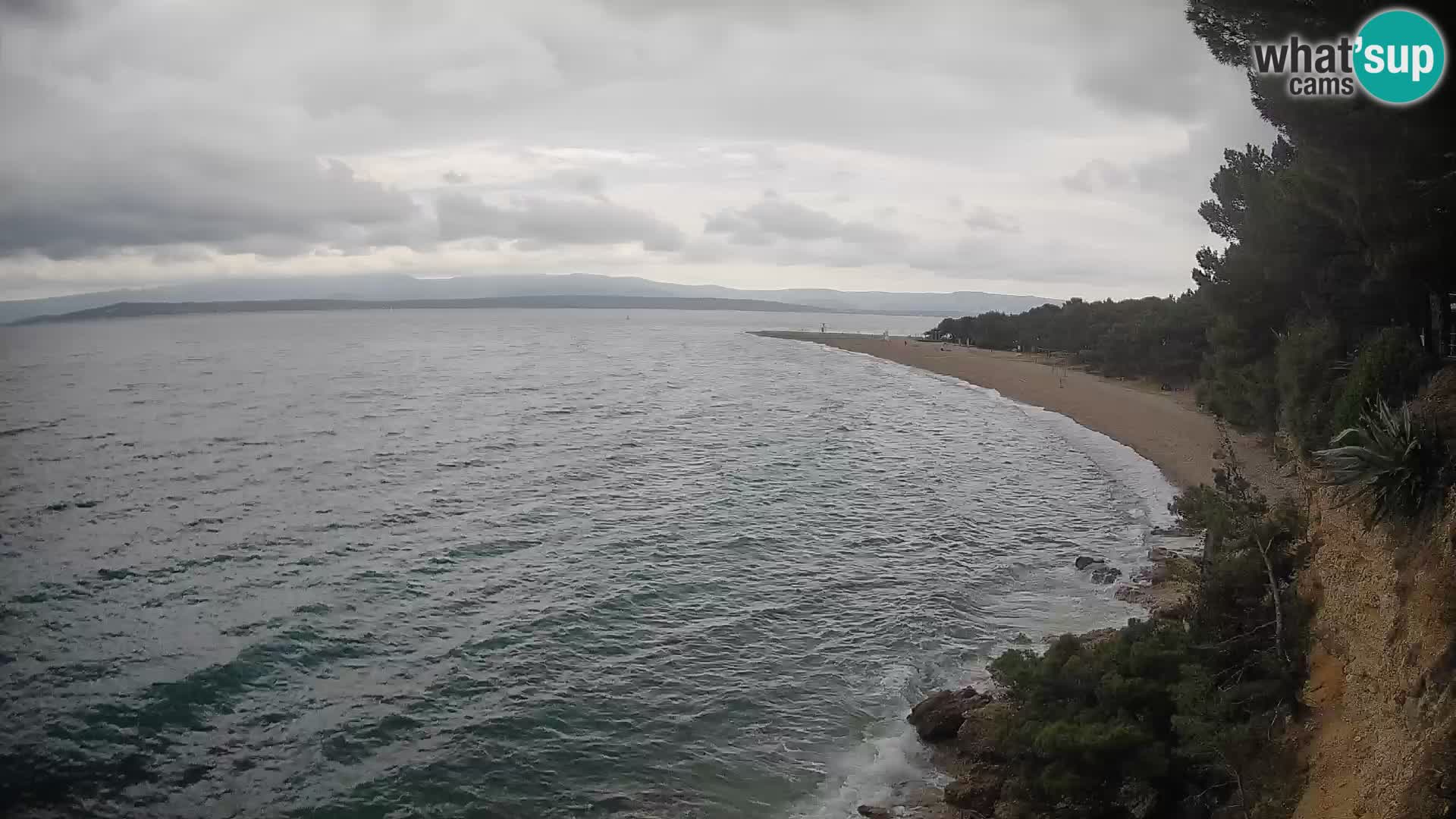 Webcam Zlatni Rat Bol – Liveblick vom berühmten Strand auf Brač