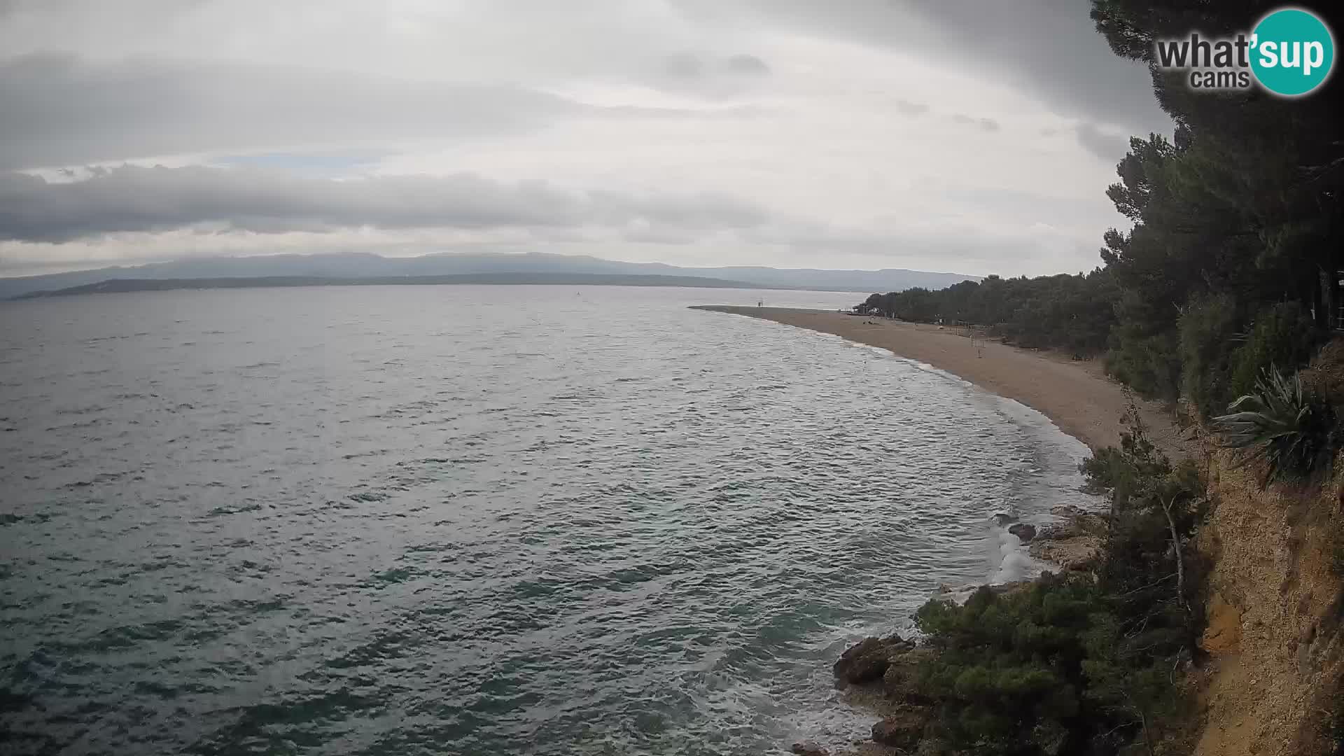 Webcam Zlatni Rat Bol – Liveblick vom berühmten Strand auf Brač