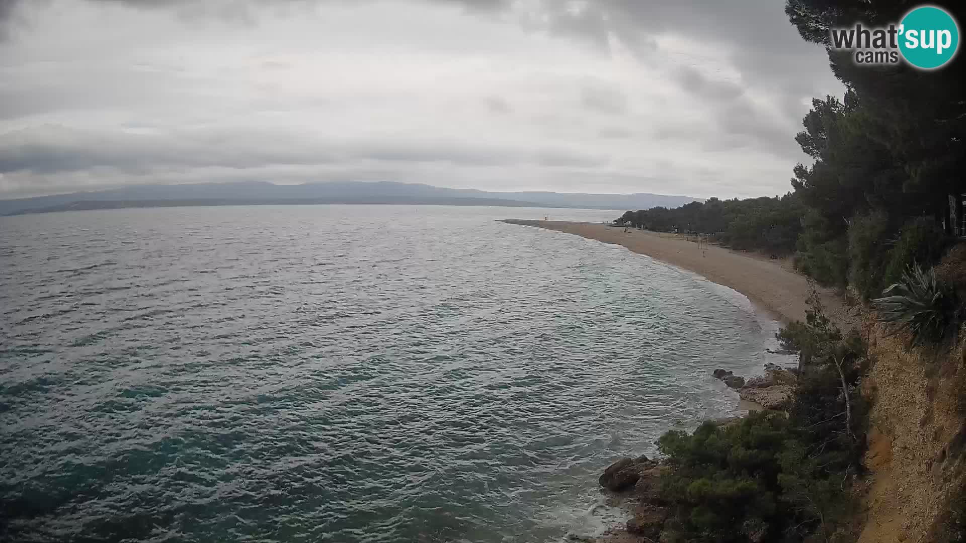 Webcam Bol Zlatni Rat – Vista en vivo desde la isla de Brač