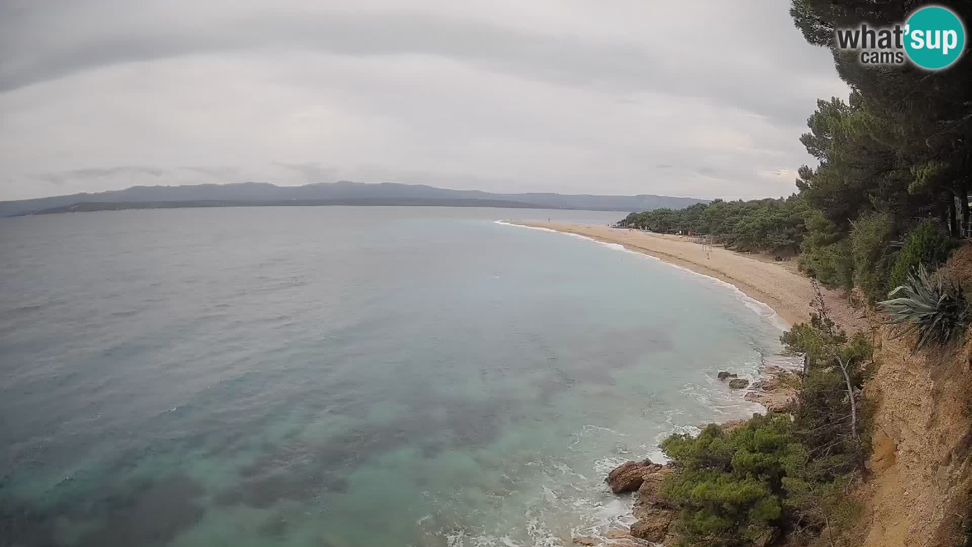 Webcam Bol Zlatni Rat – Vista en vivo desde la isla de Brač