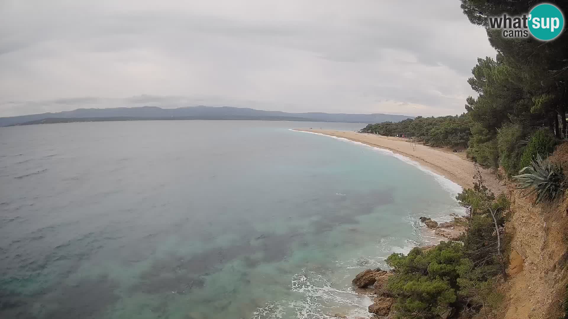 Webcam Bol Zlatni Rat – Vista en vivo desde la isla de Brač