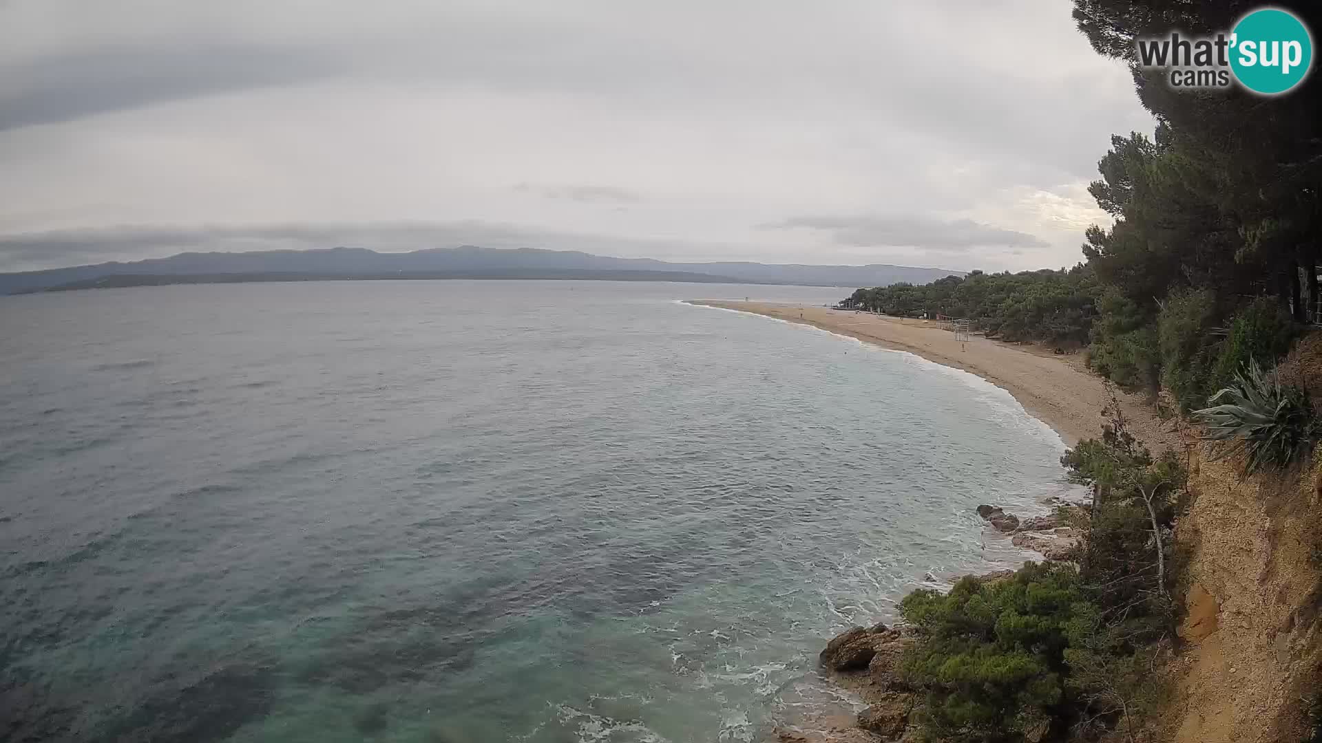 Webcam Bol Zlatni Rat – Vista en vivo desde la isla de Brač