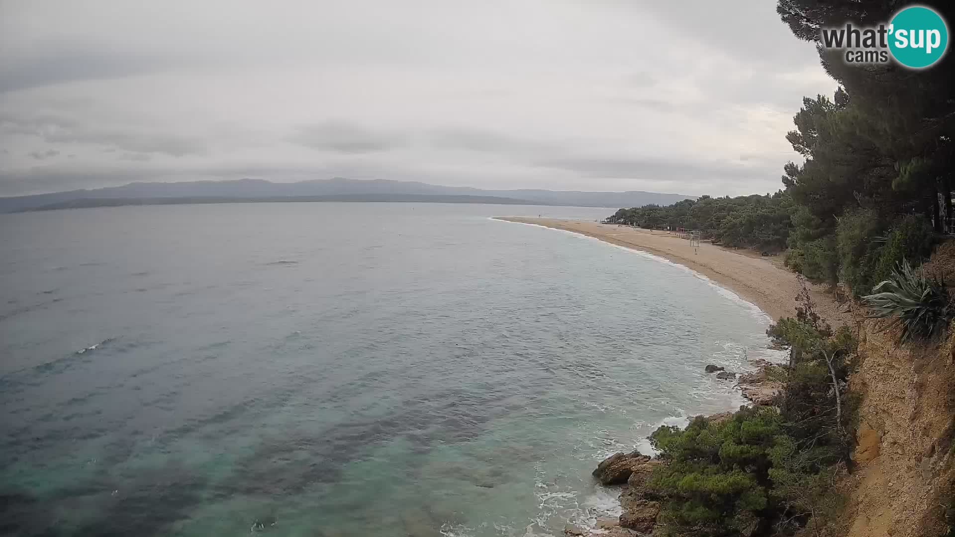 Webcam Zlatni Rat Bol – Liveblick vom berühmten Strand auf Brač